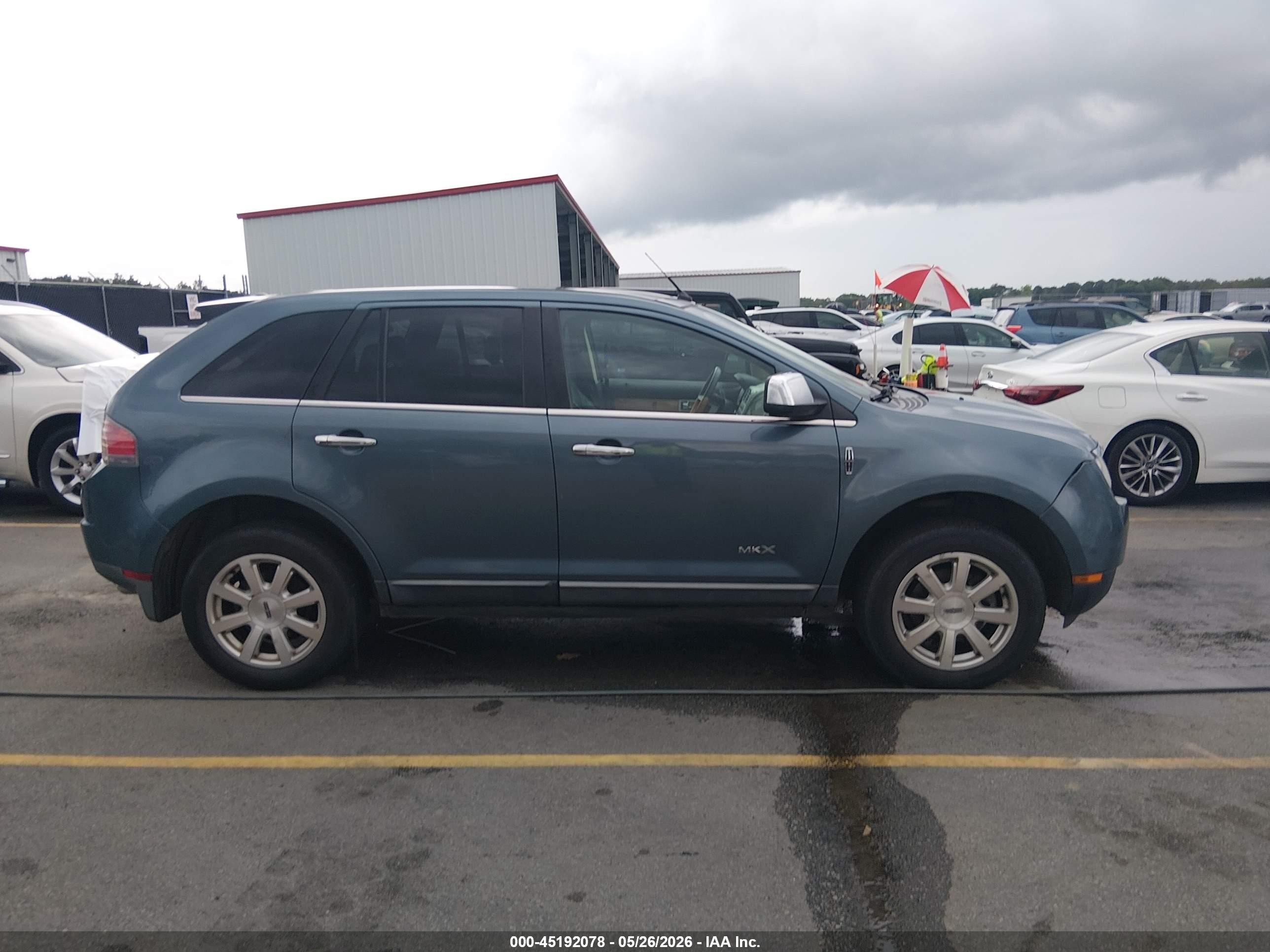 2010 Lincoln Mkx   Blue vin: 2LMDJ8JC1ABJ35056