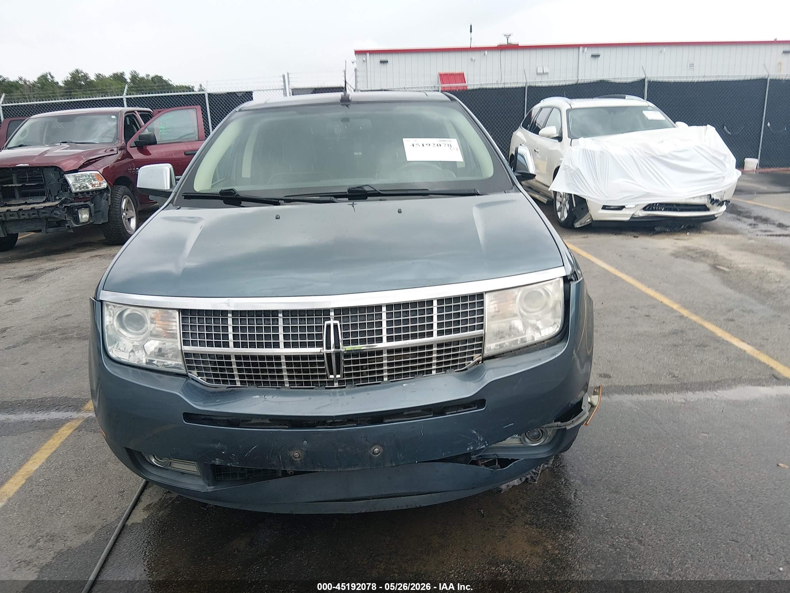 2010 Lincoln Mkx   Blue vin: 2LMDJ8JC1ABJ35056