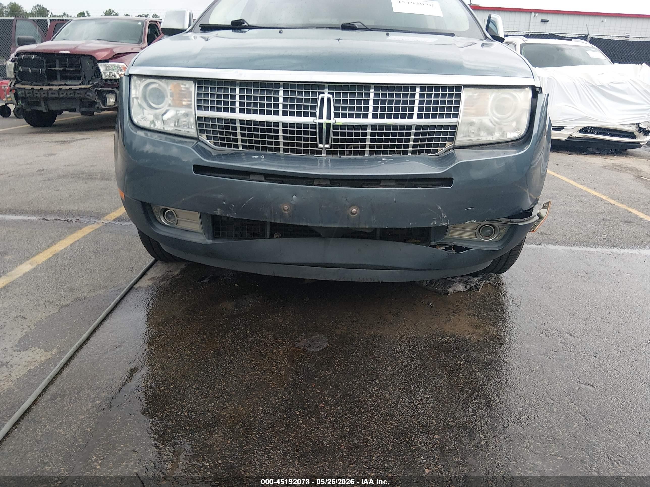 2010 Lincoln Mkx   Blue vin: 2LMDJ8JC1ABJ35056