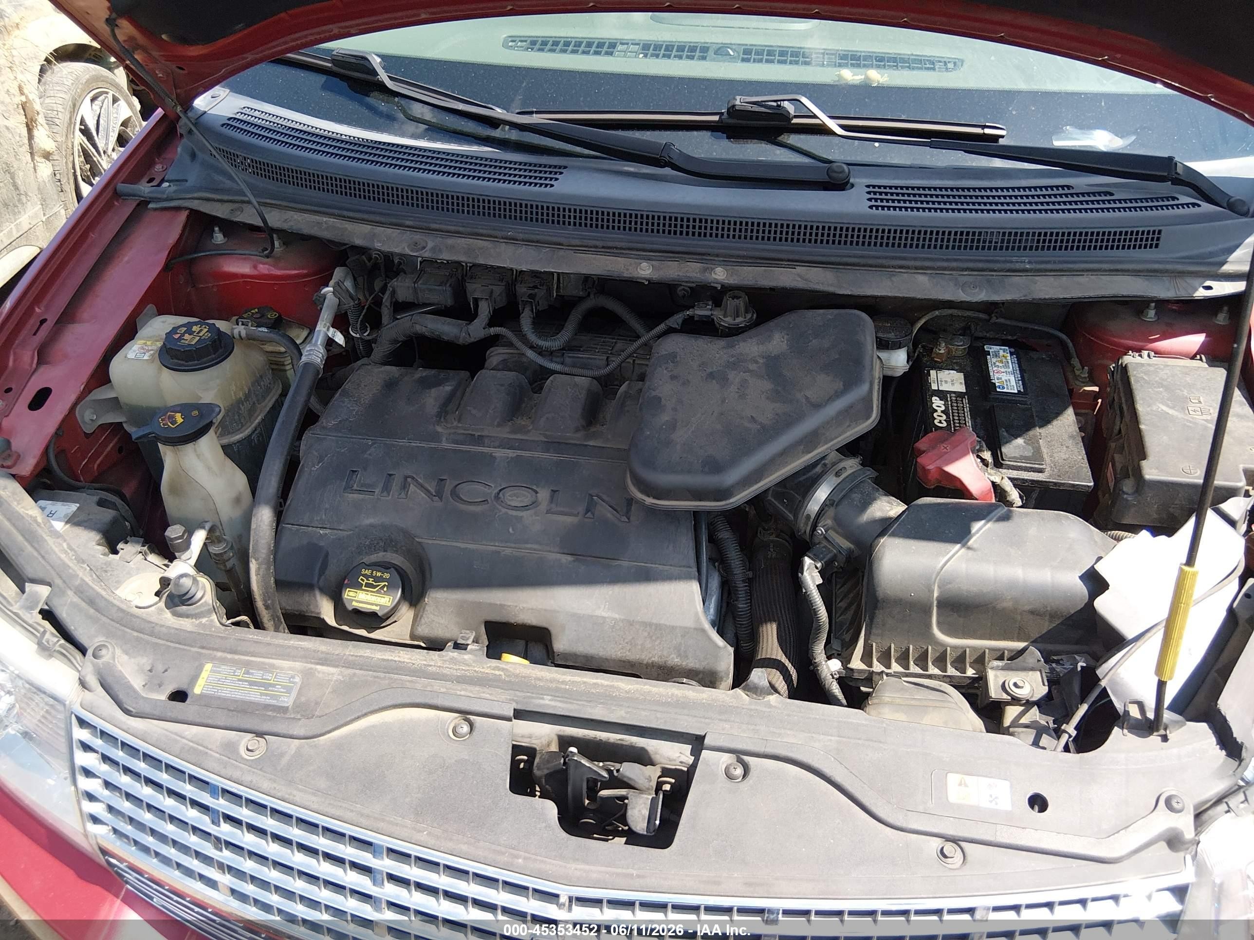 2010 Lincoln Mkx   Red vin: 2LMDJ8JC3ABJ32336