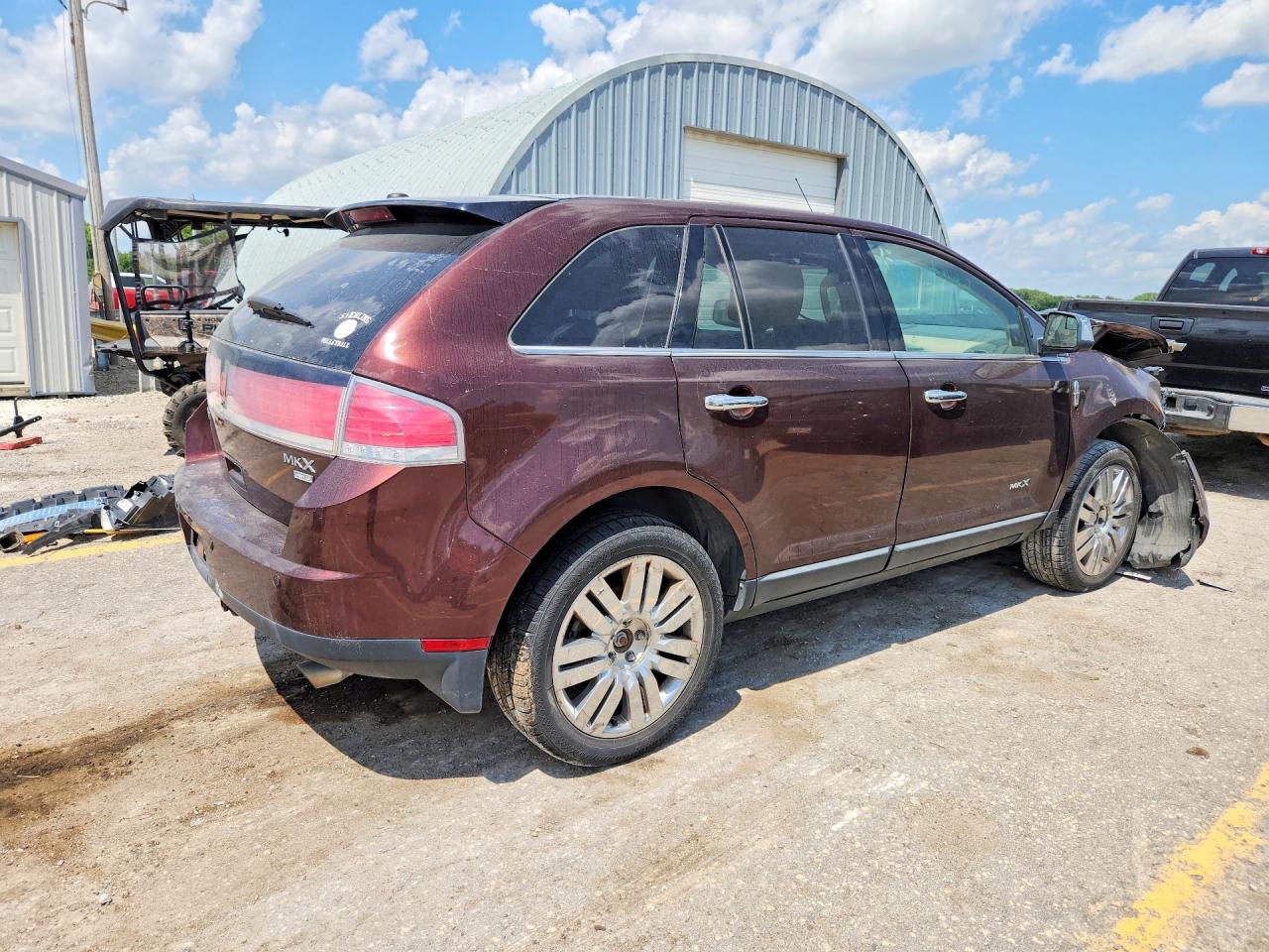 2010 Lincoln Mkx Maroon vin: 2LMDJ8JC3AFJ13754