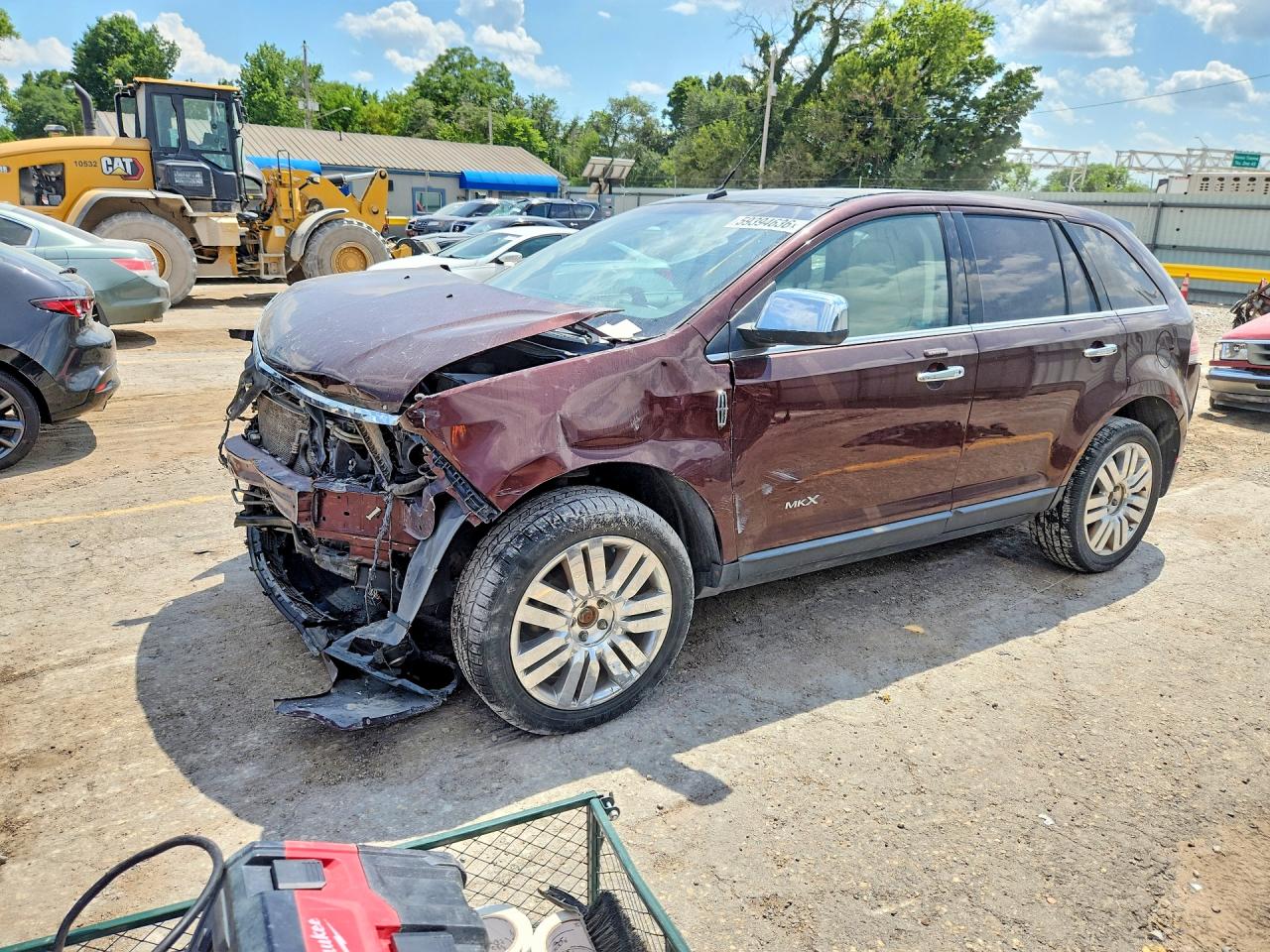 2010 Lincoln Mkx Maroon vin: 2LMDJ8JC3AFJ13754