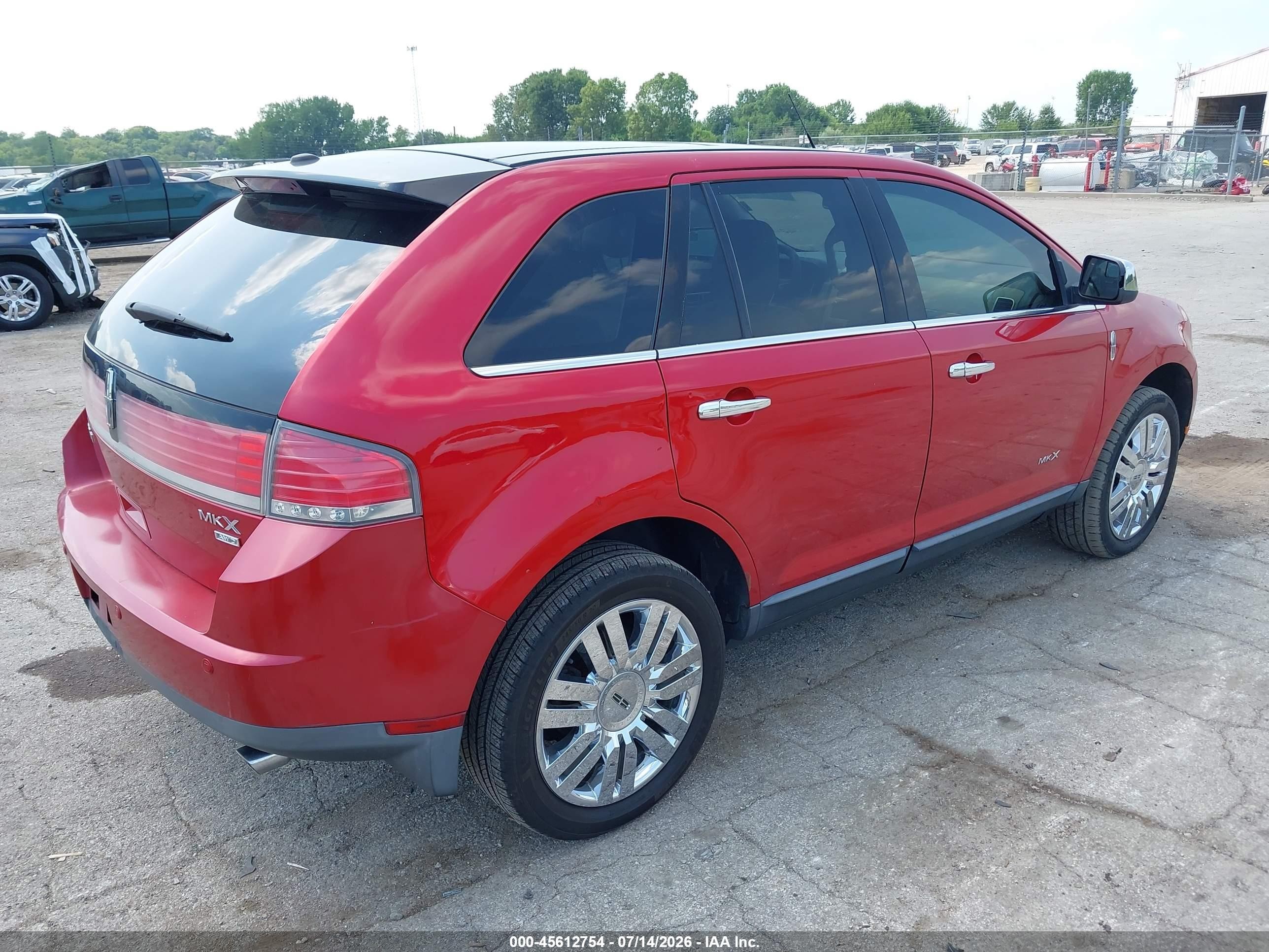 2010 Lincoln Mkx   Burgundy vin: 2LMDJ8JC4ABJ02259