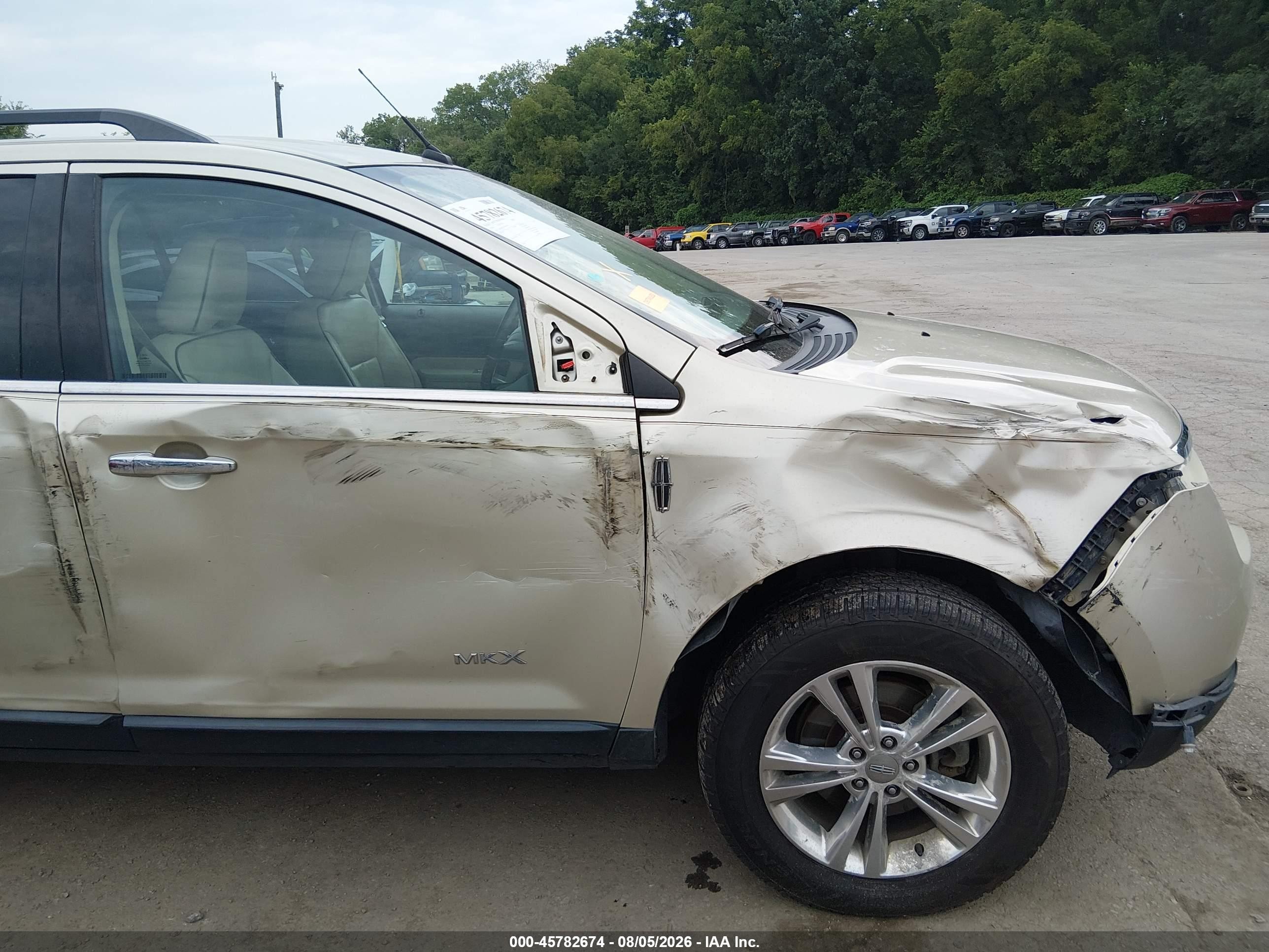 2010 Lincoln Mkx   Gold vin: 2LMDJ8JC6ABJ11982