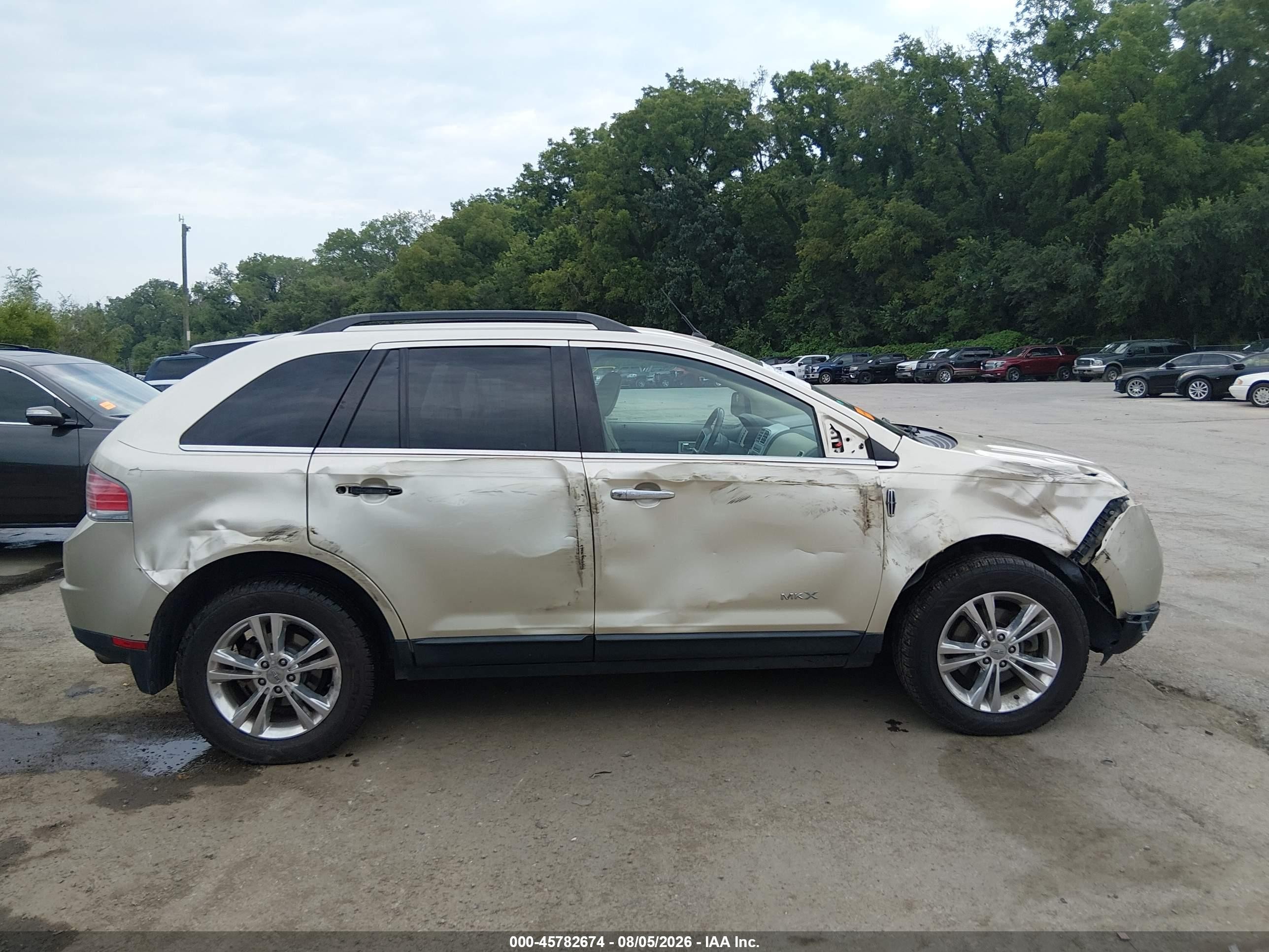 2010 Lincoln Mkx   Gold vin: 2LMDJ8JC6ABJ11982