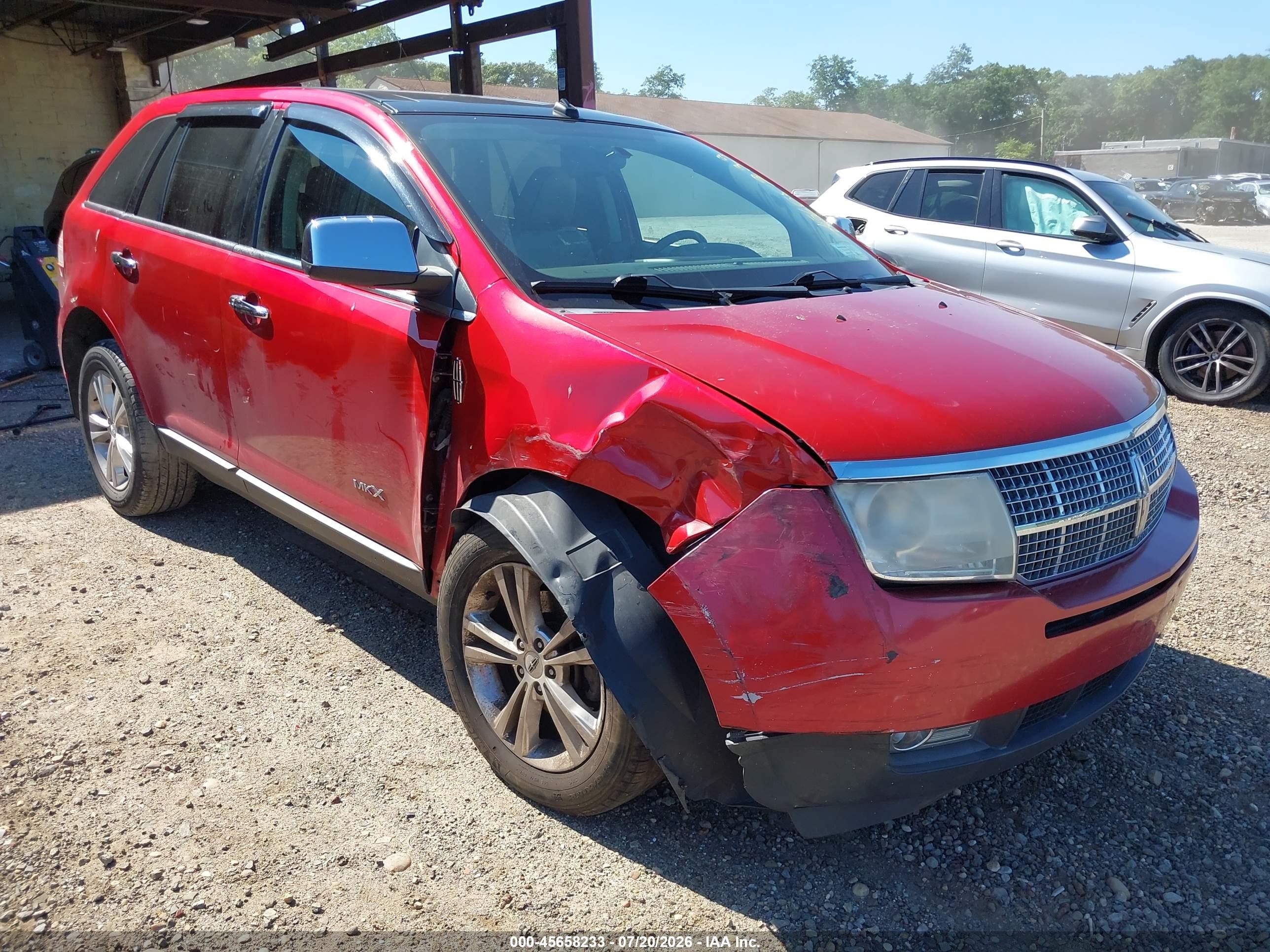 2010 Lincoln Mkx   Красный vin: 2LMDJ8JC7ABJ24370