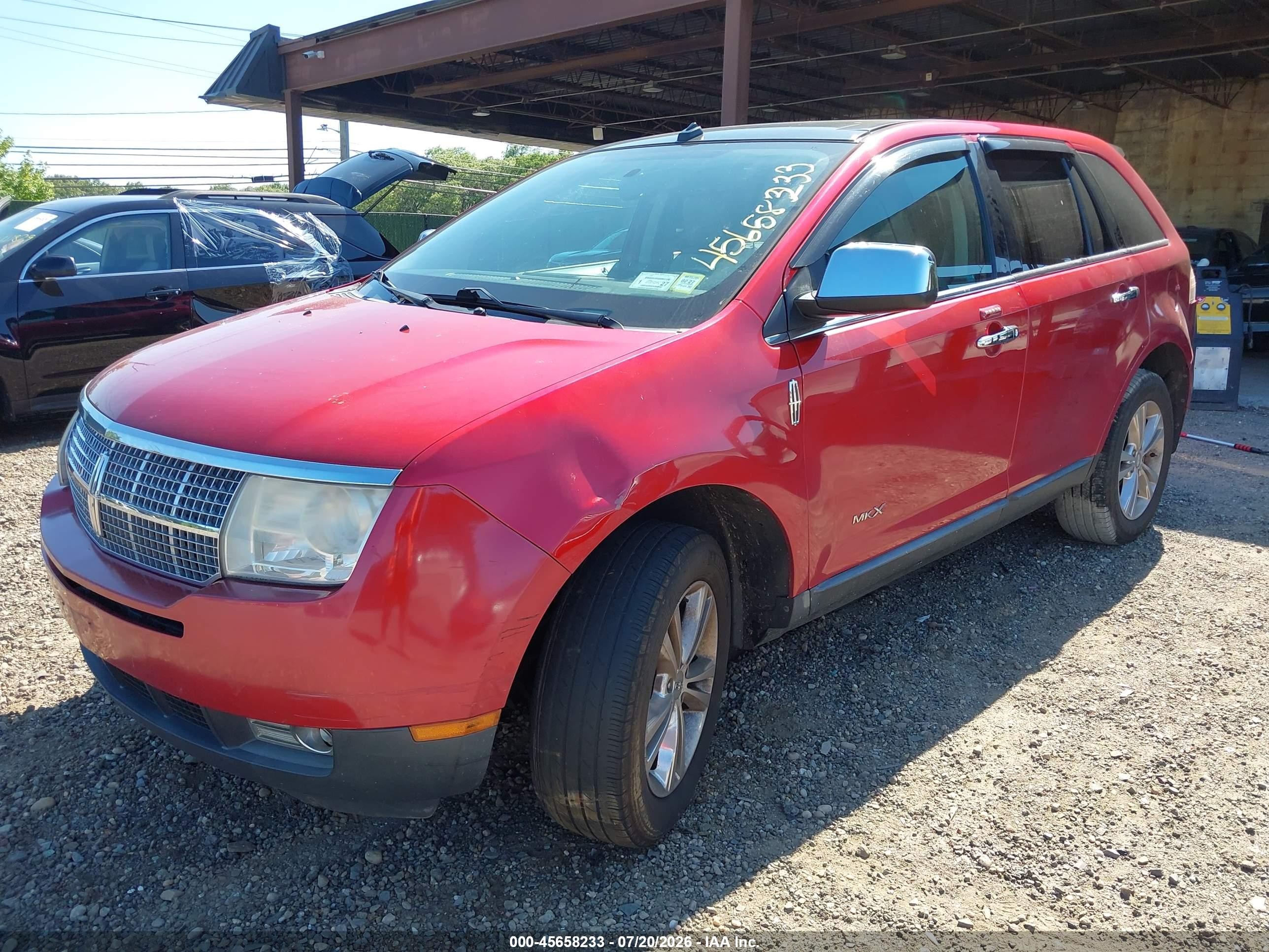 2010 Lincoln Mkx   Red vin: 2LMDJ8JC7ABJ24370
