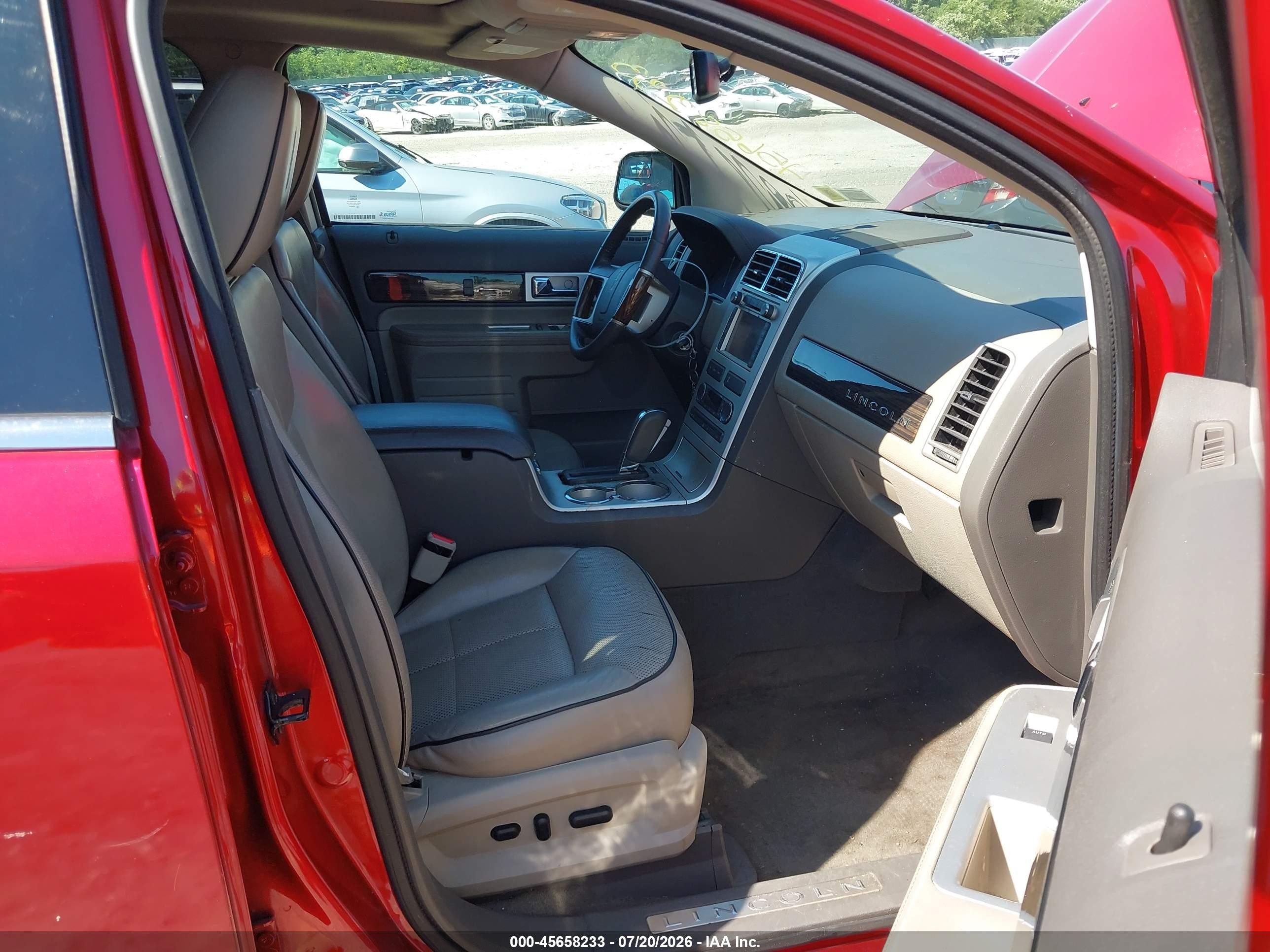 2010 Lincoln Mkx   Red vin: 2LMDJ8JC7ABJ24370