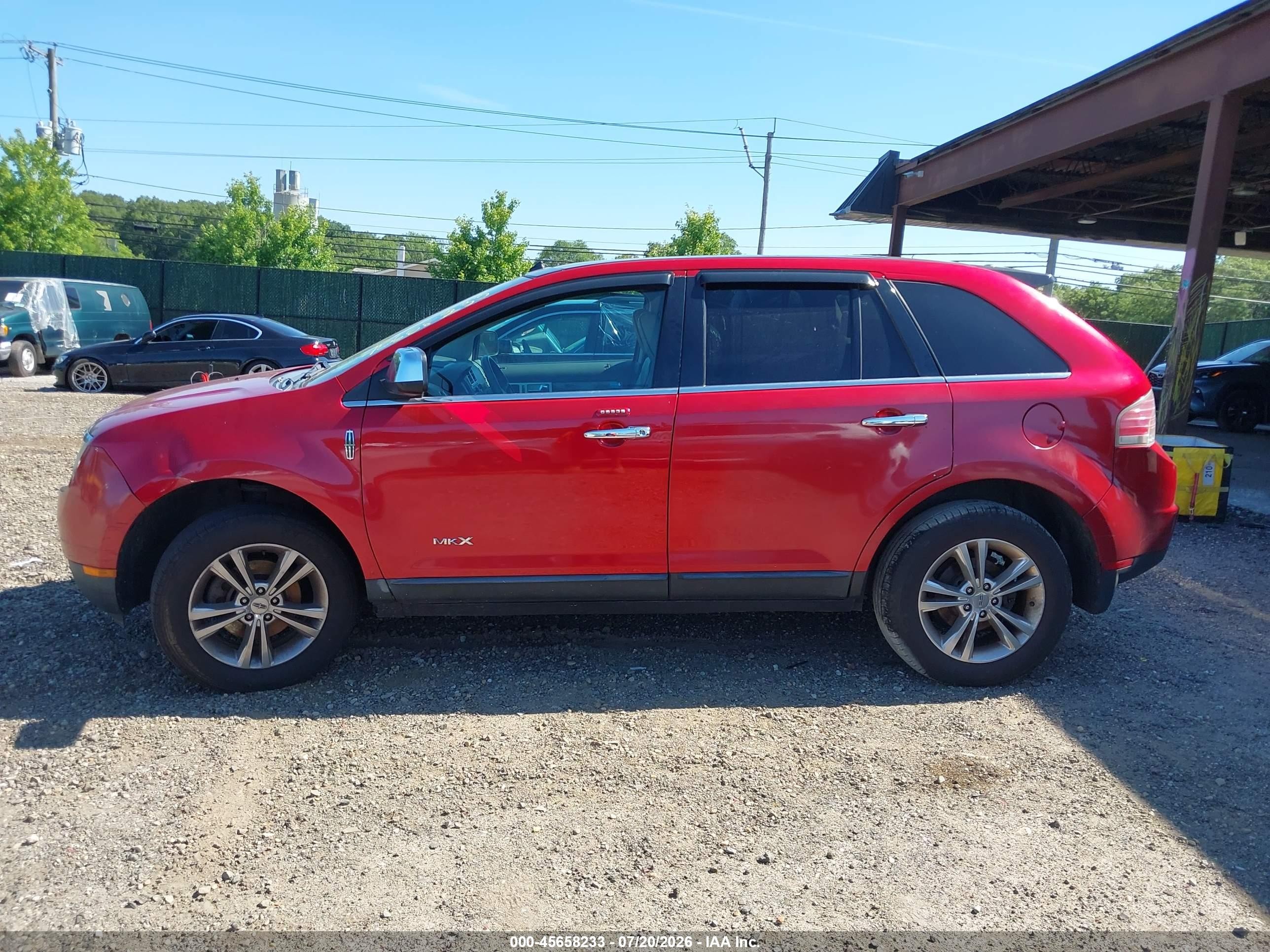 2010 Lincoln Mkx   Red vin: 2LMDJ8JC7ABJ24370