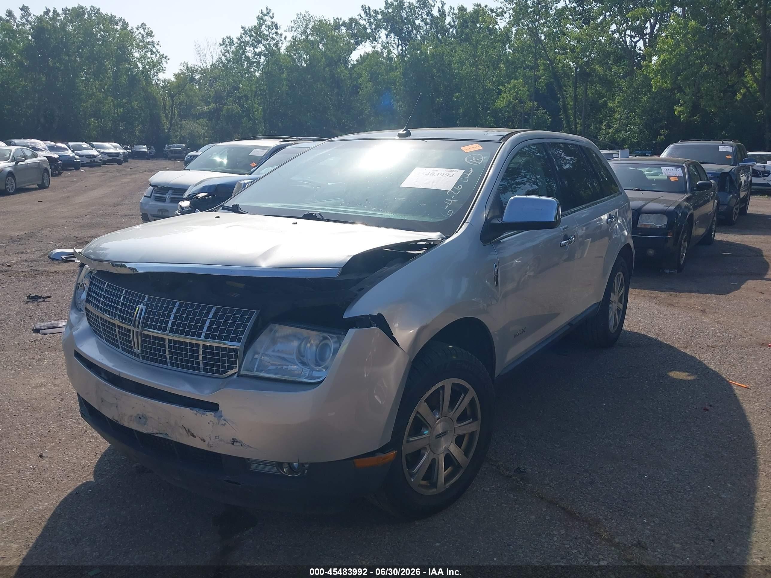 2010 Lincoln Mkx Silver vin: 2LMDJ8JC7ABJ34168