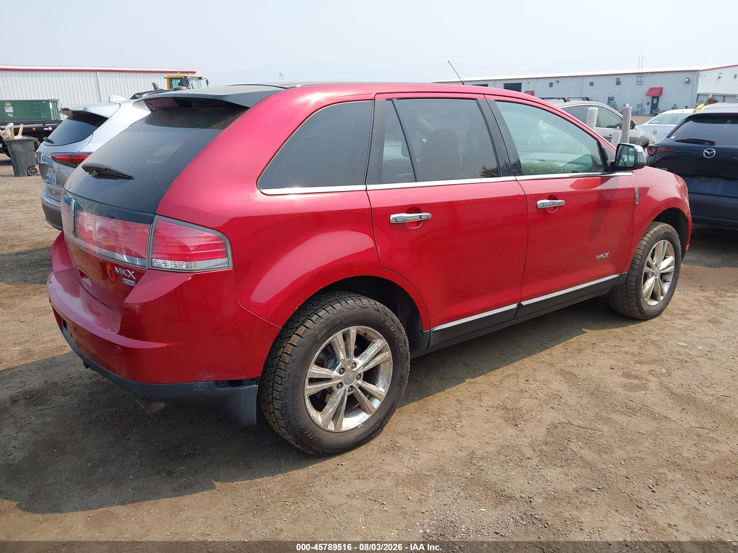 2010 Lincoln Mkx   Red vin: 2LMDJ8JC9ABJ33717