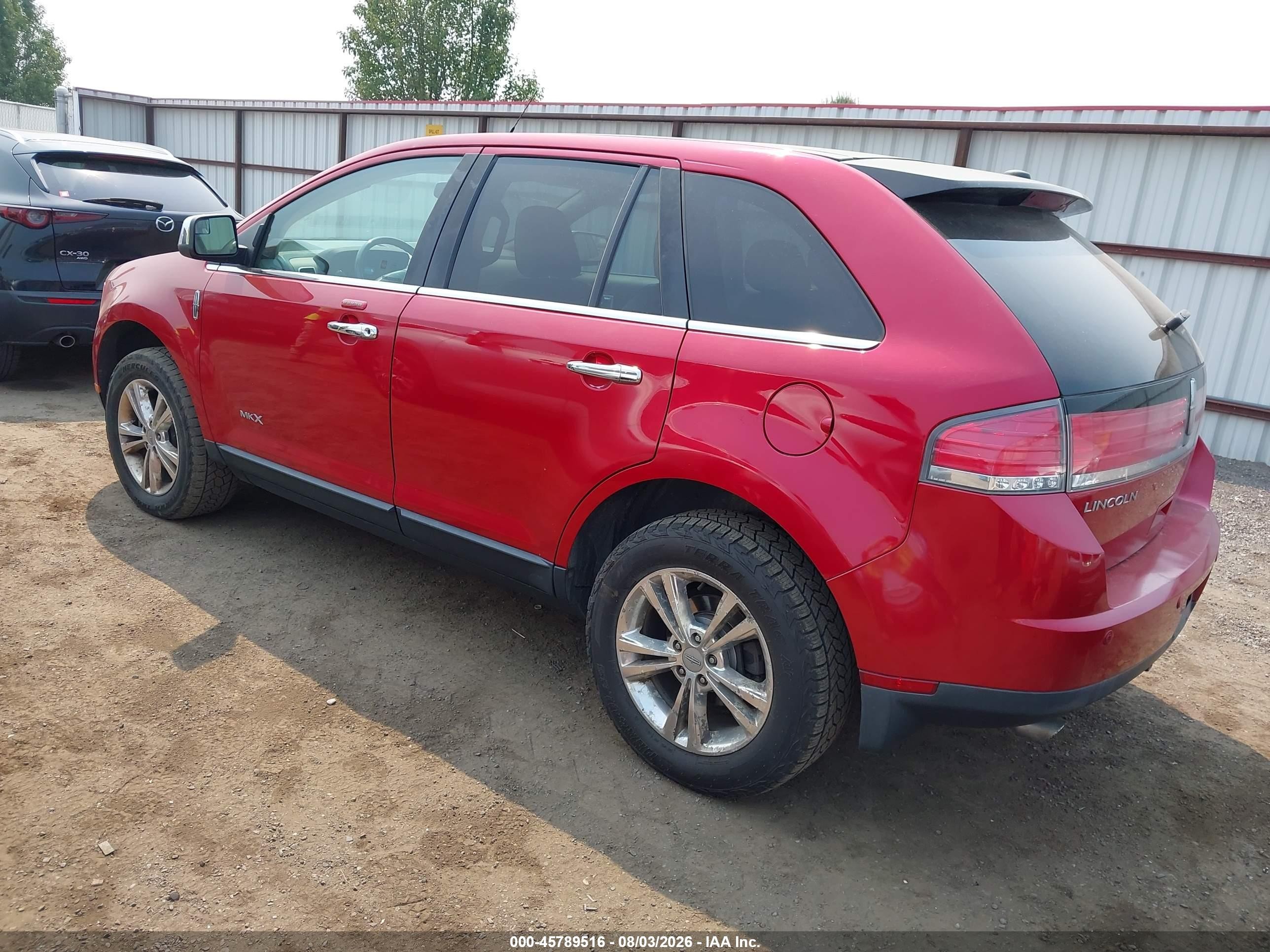 2010 Lincoln Mkx   Red vin: 2LMDJ8JC9ABJ33717