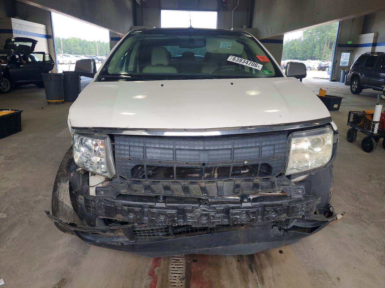 2010 Lincoln Mkx White vin: 2LMDJ8JCXABJ05893
