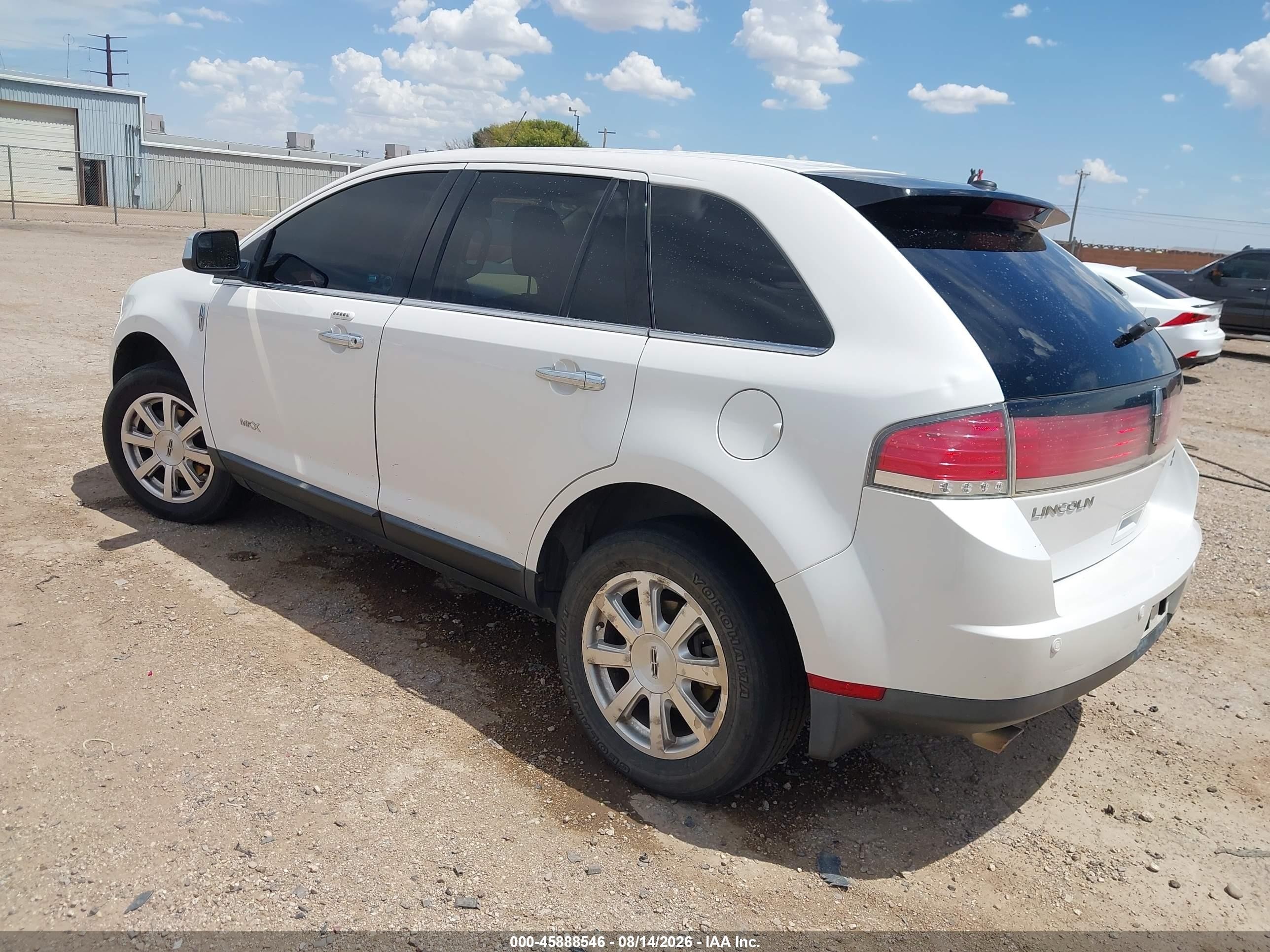 2010 Lincoln Mkx   Белый vin: 2LMDJ8JCXABJ28249