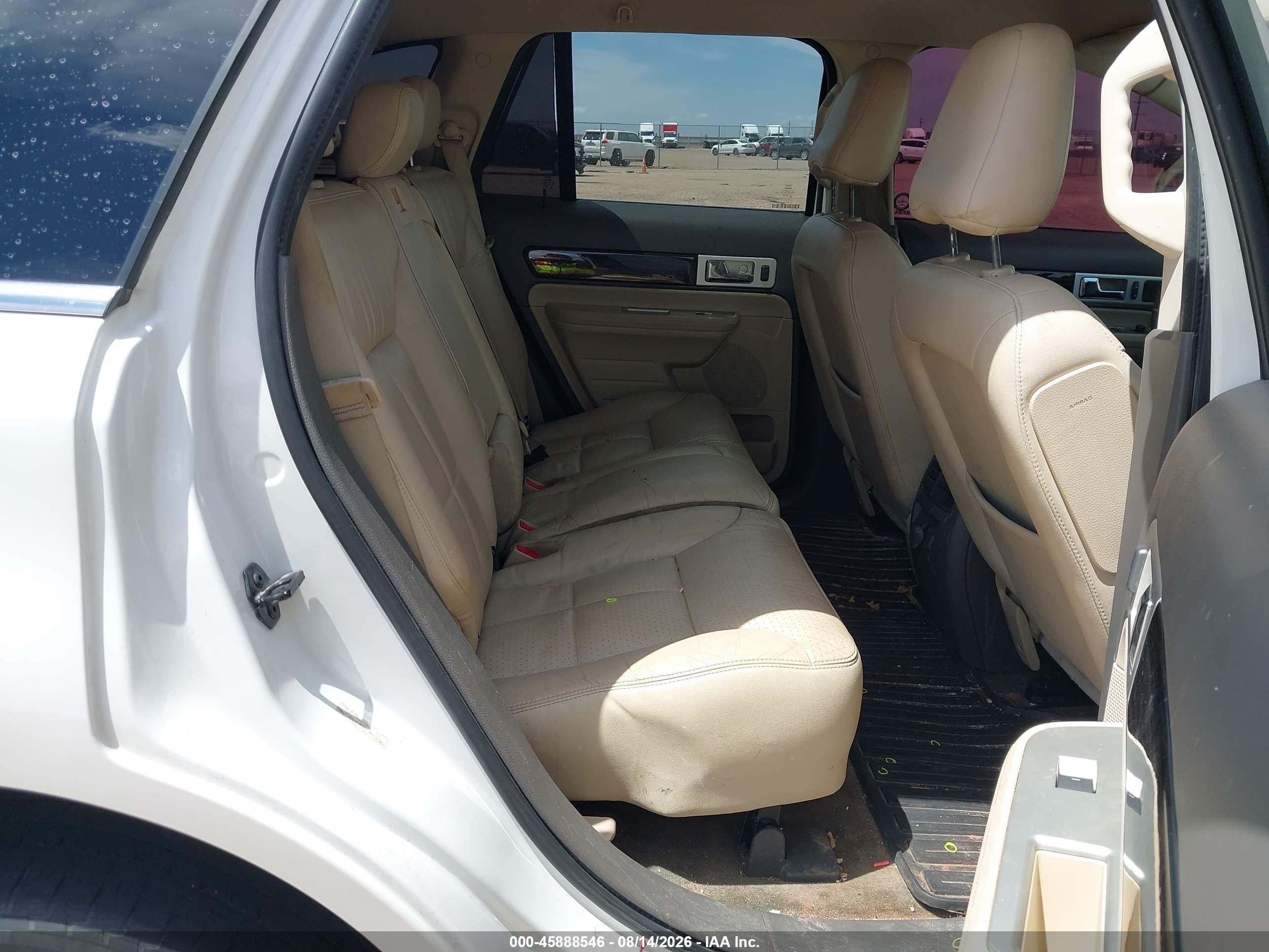 2010 Lincoln Mkx   Белый vin: 2LMDJ8JCXABJ28249
