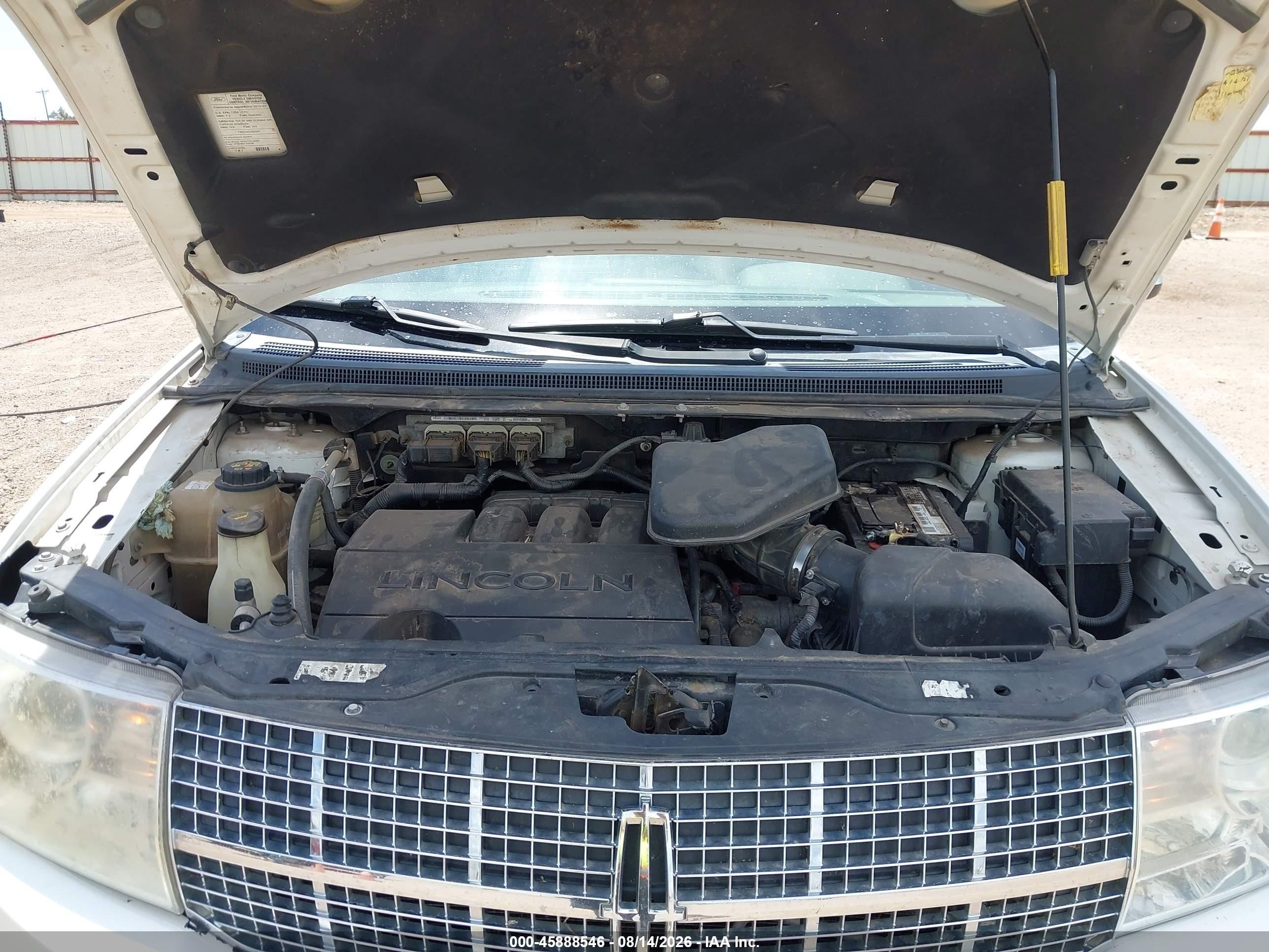 2010 Lincoln Mkx   Белый vin: 2LMDJ8JCXABJ28249