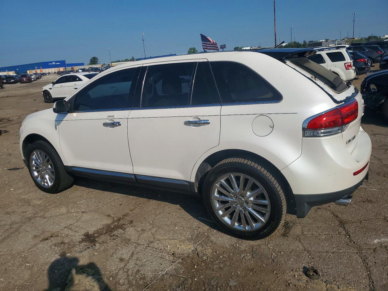 2011 Lincoln Mkx White vin: 2LMDJ8JK0BBJ30388