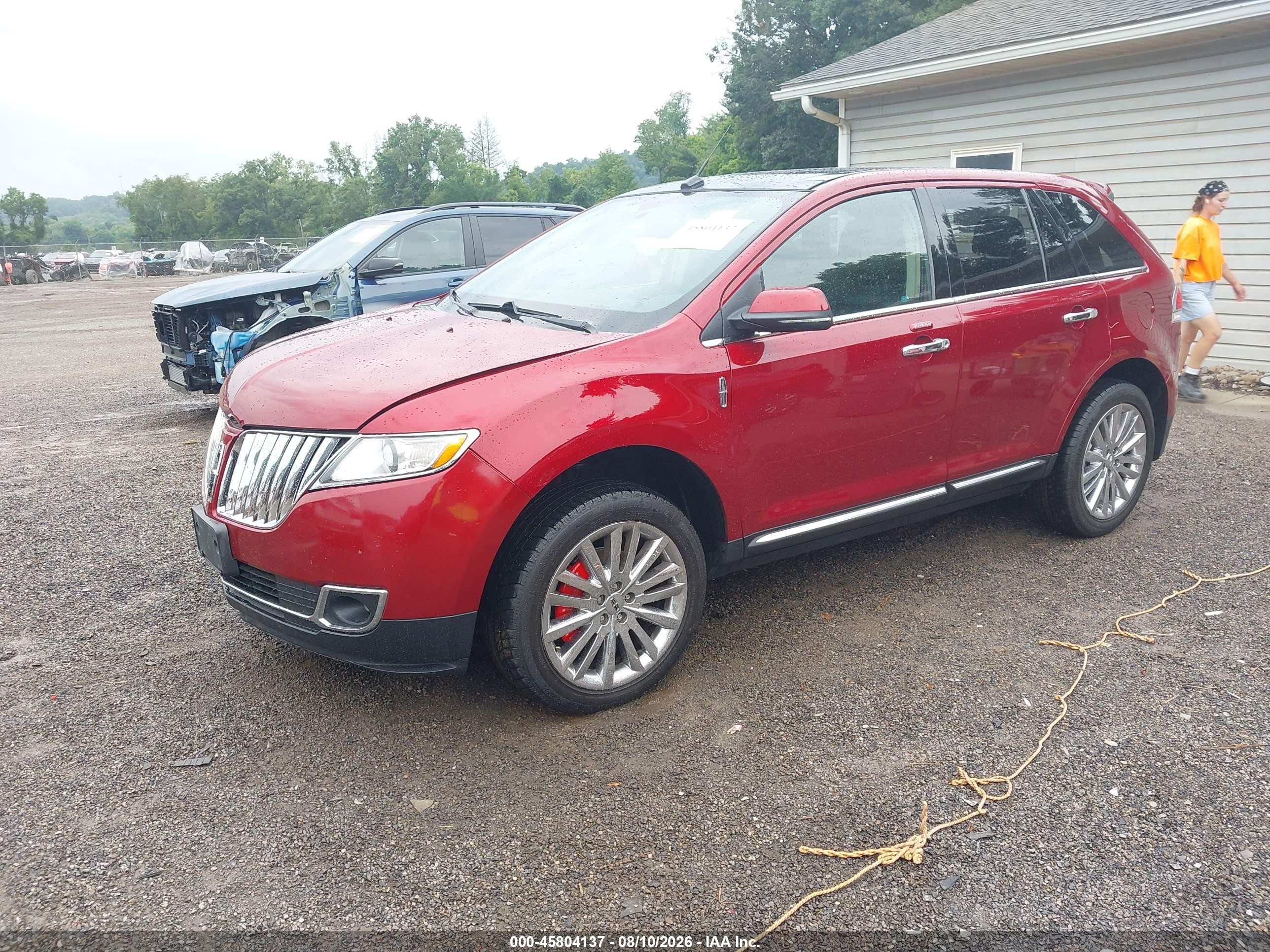 2013 Lincoln Mkx   Red vin: 2LMDJ8JK0DBL11204