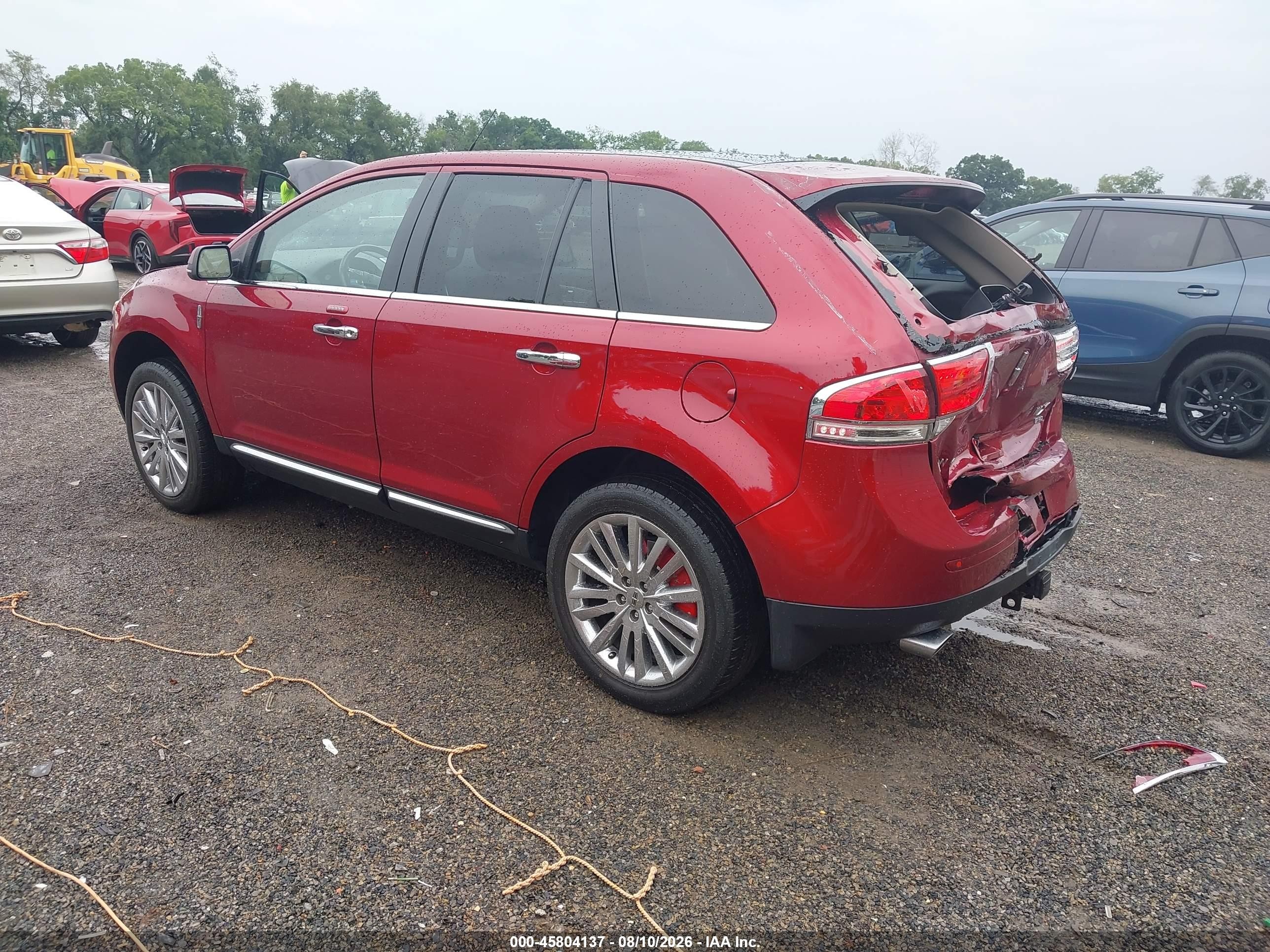 2013 Lincoln Mkx   Red vin: 2LMDJ8JK0DBL11204