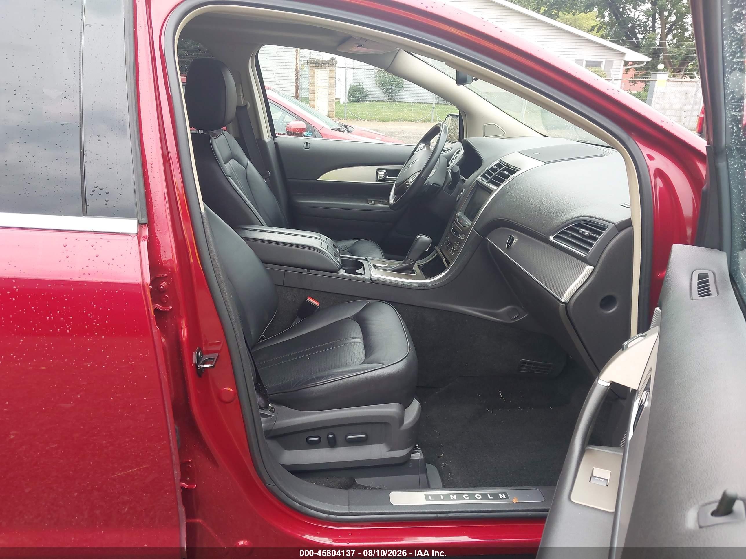 2013 Lincoln Mkx   Red vin: 2LMDJ8JK0DBL11204