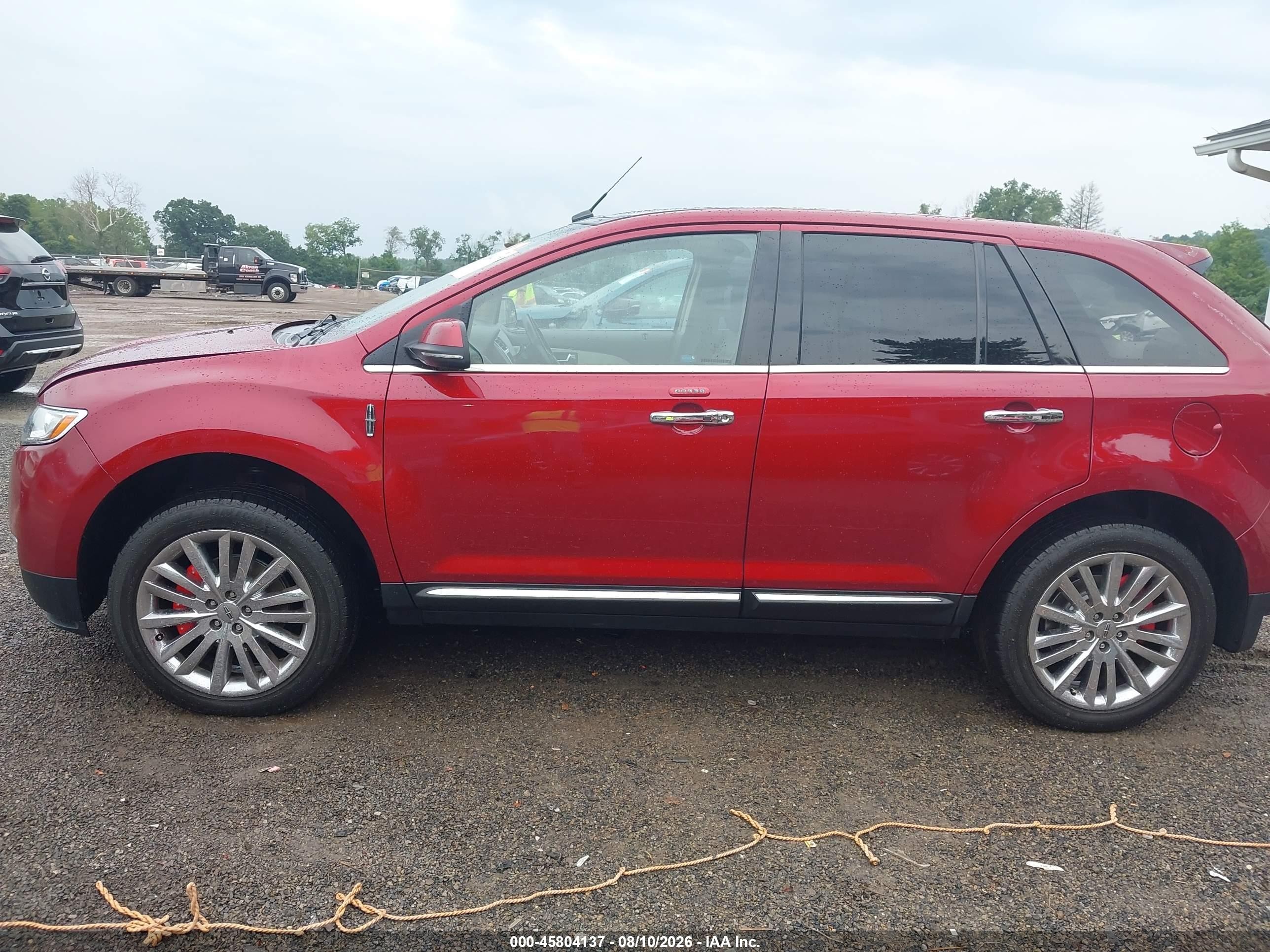 2013 Lincoln Mkx   Red vin: 2LMDJ8JK0DBL11204