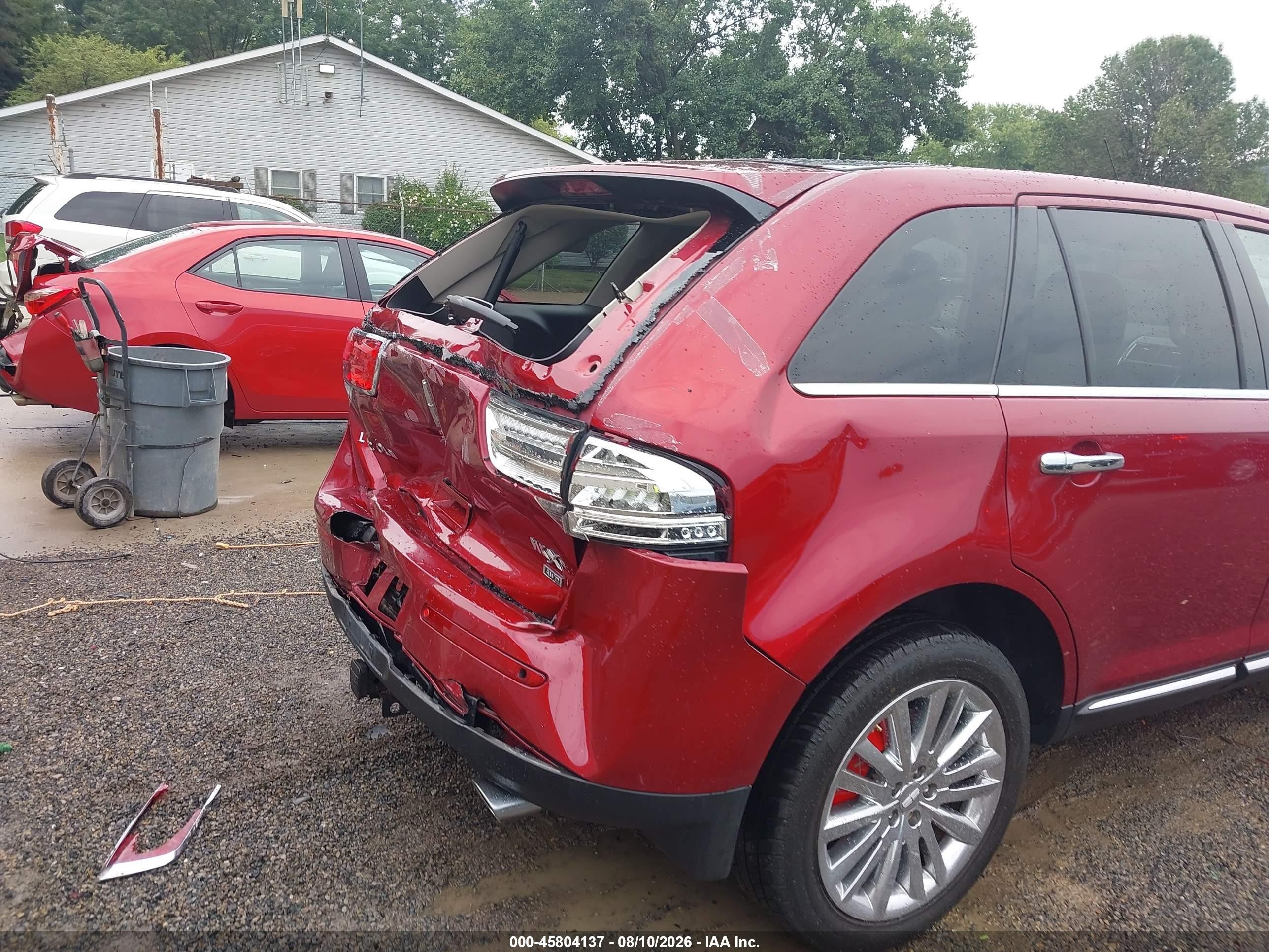 2013 Lincoln Mkx   Red vin: 2LMDJ8JK0DBL11204