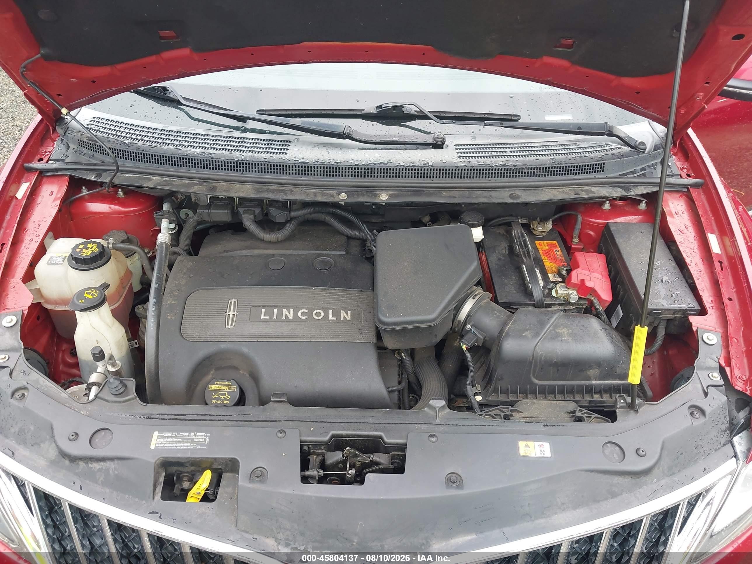 2013 Lincoln Mkx   Red vin: 2LMDJ8JK0DBL11204