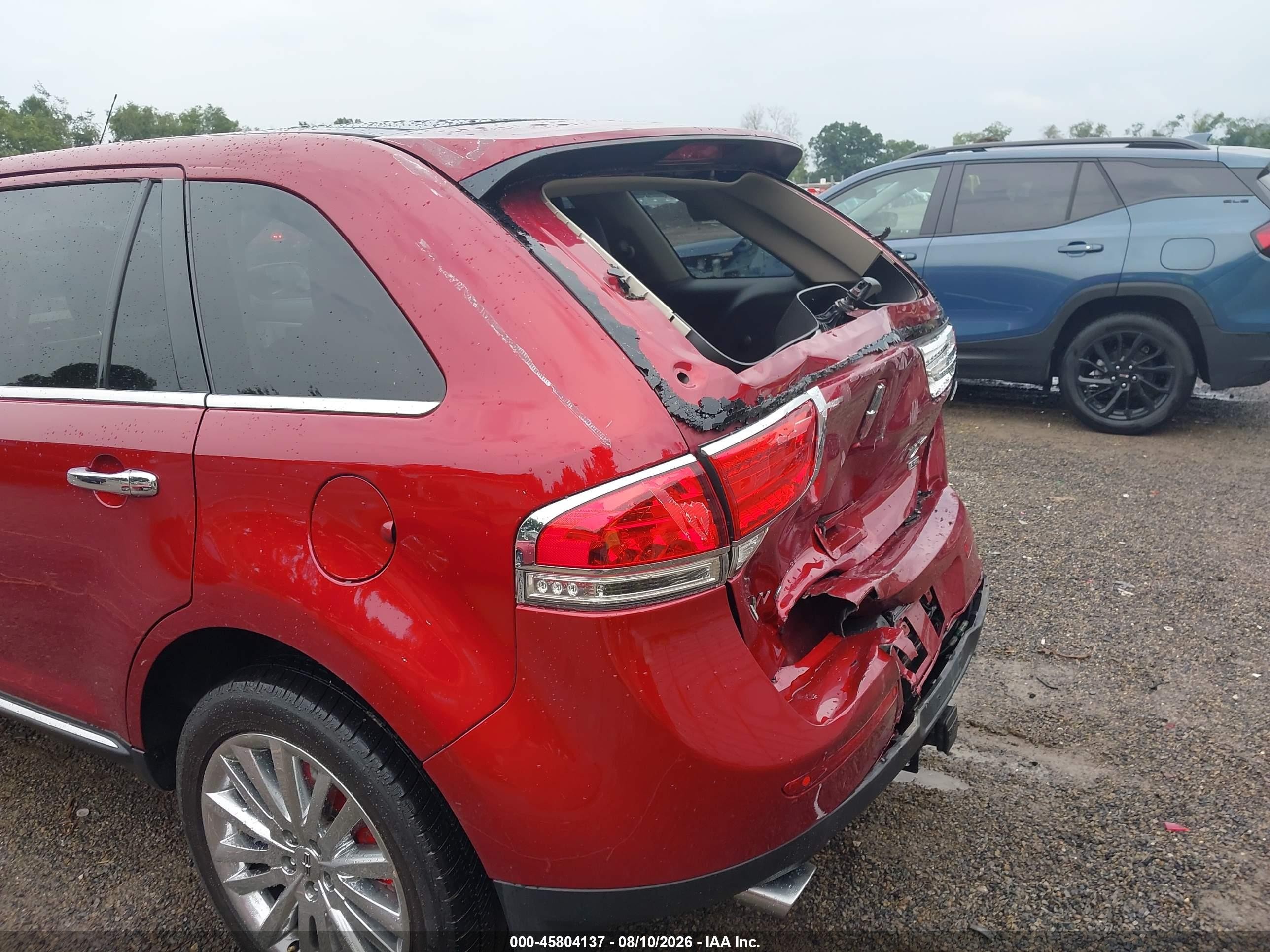 2013 Lincoln Mkx   Red vin: 2LMDJ8JK0DBL11204