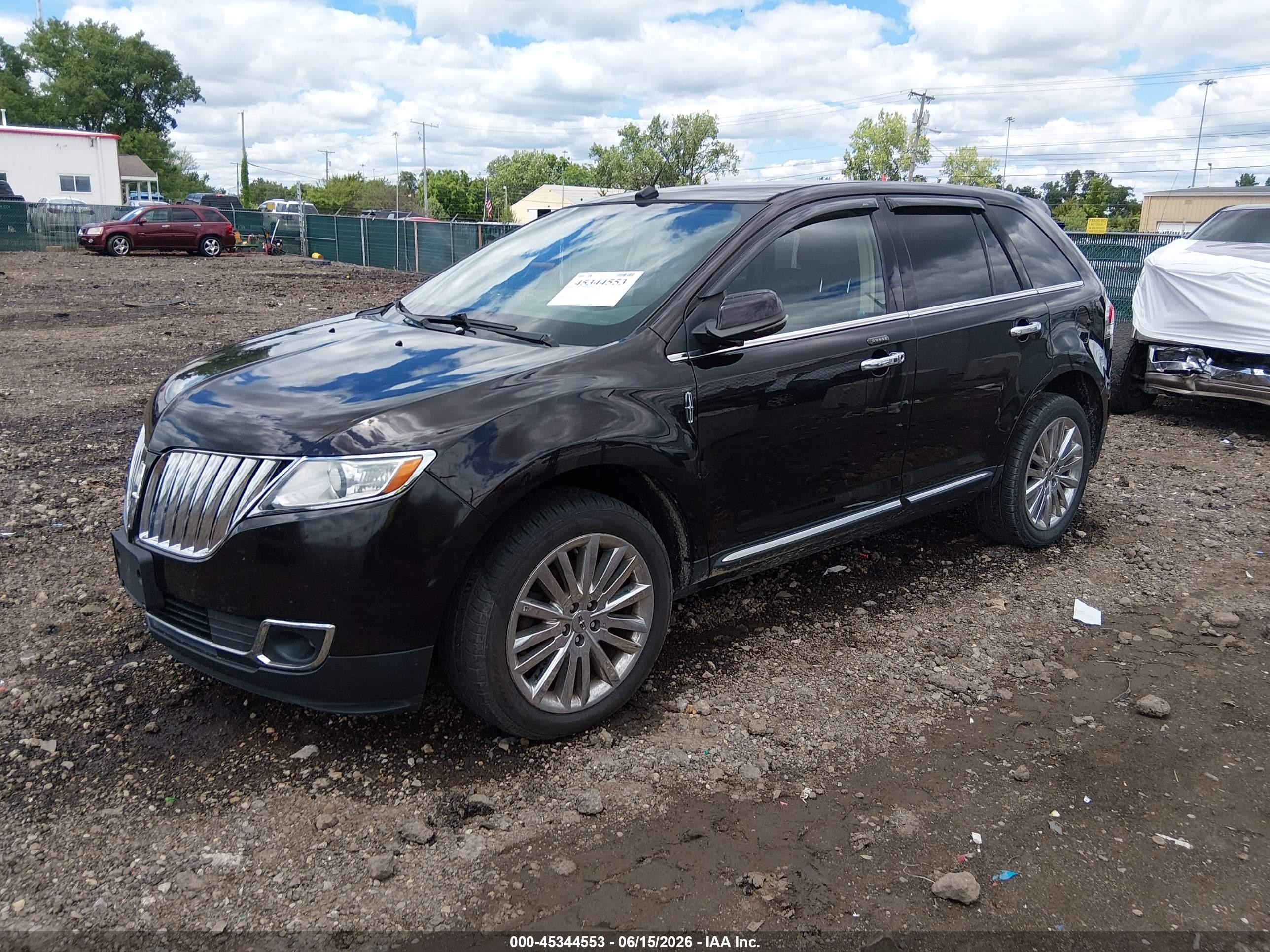 2013 Lincoln Mkx   Черный vin: 2LMDJ8JK0DBL12272