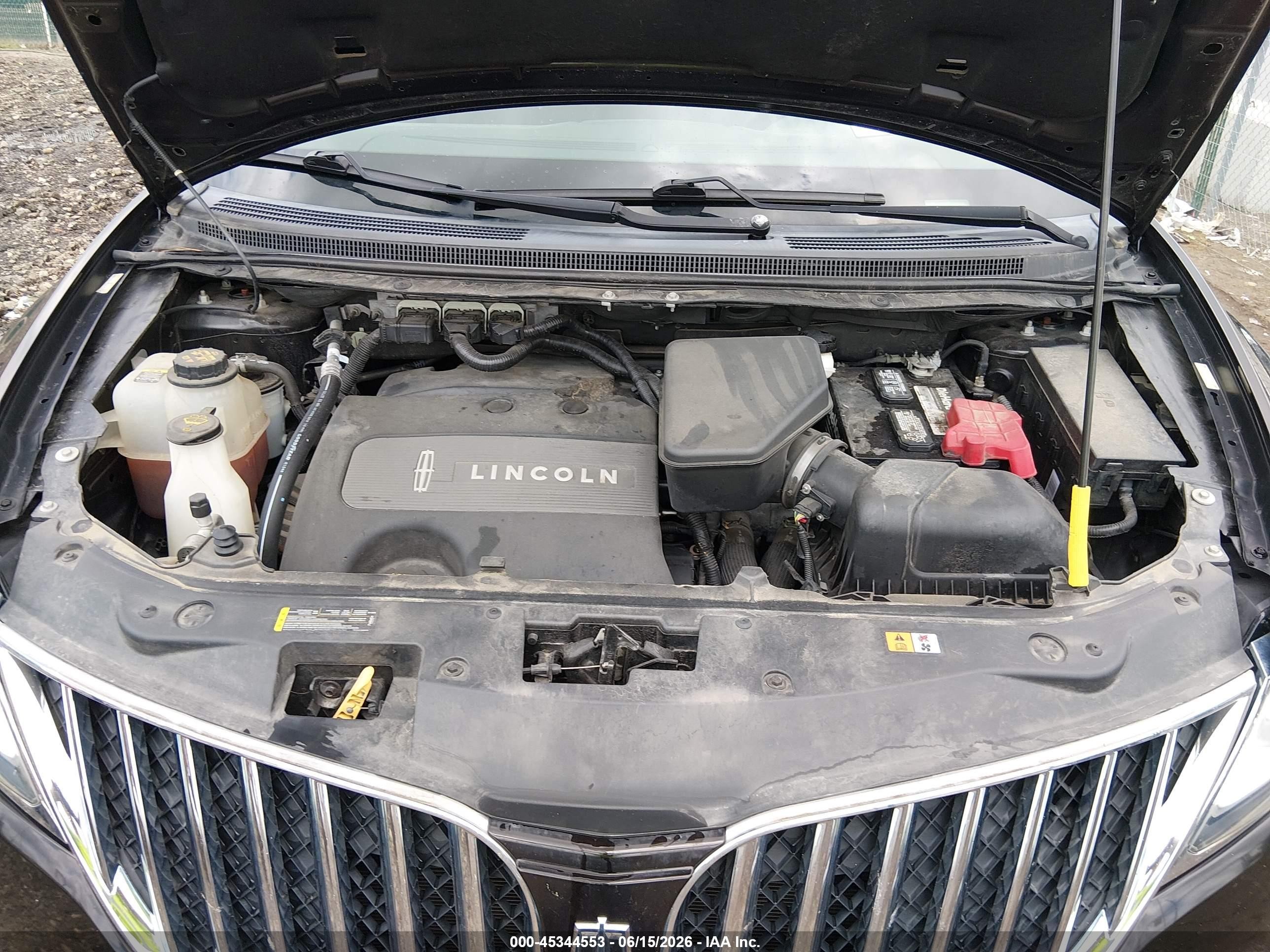 2013 Lincoln Mkx   Черный vin: 2LMDJ8JK0DBL12272