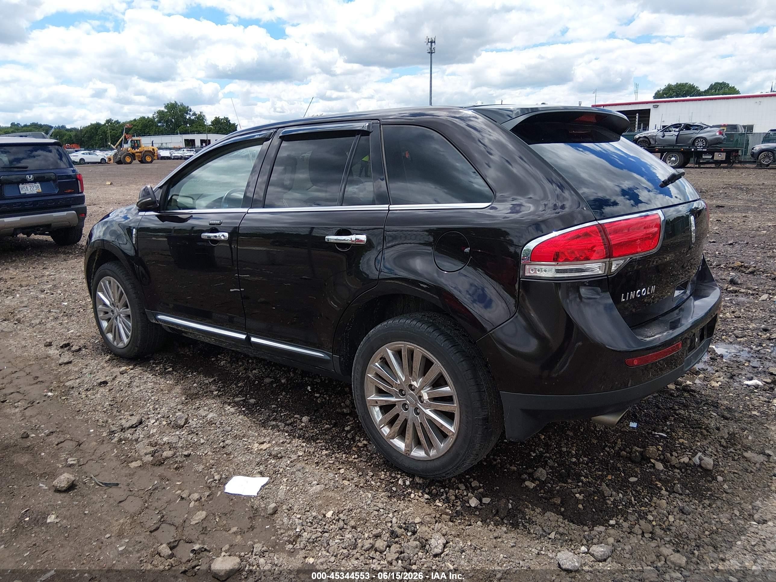 2013 Lincoln Mkx   Черный vin: 2LMDJ8JK0DBL12272