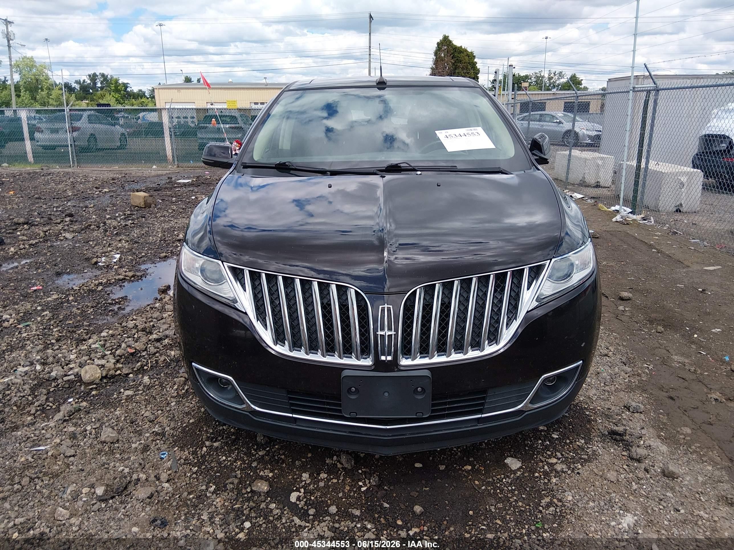 2013 Lincoln Mkx   Черный vin: 2LMDJ8JK0DBL12272