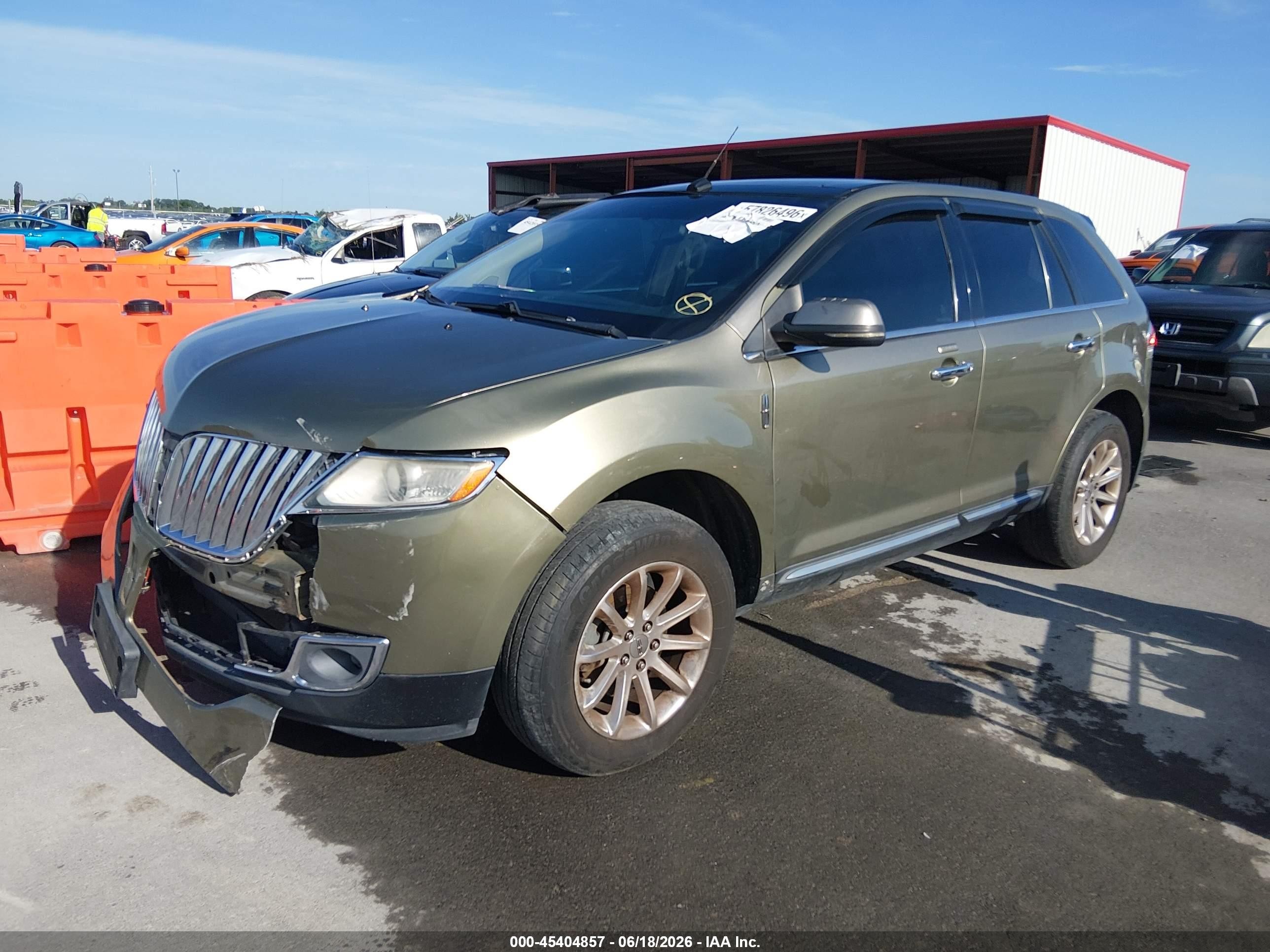 2013 Lincoln Mkx   Green vin: 2LMDJ8JK0DBL29167
