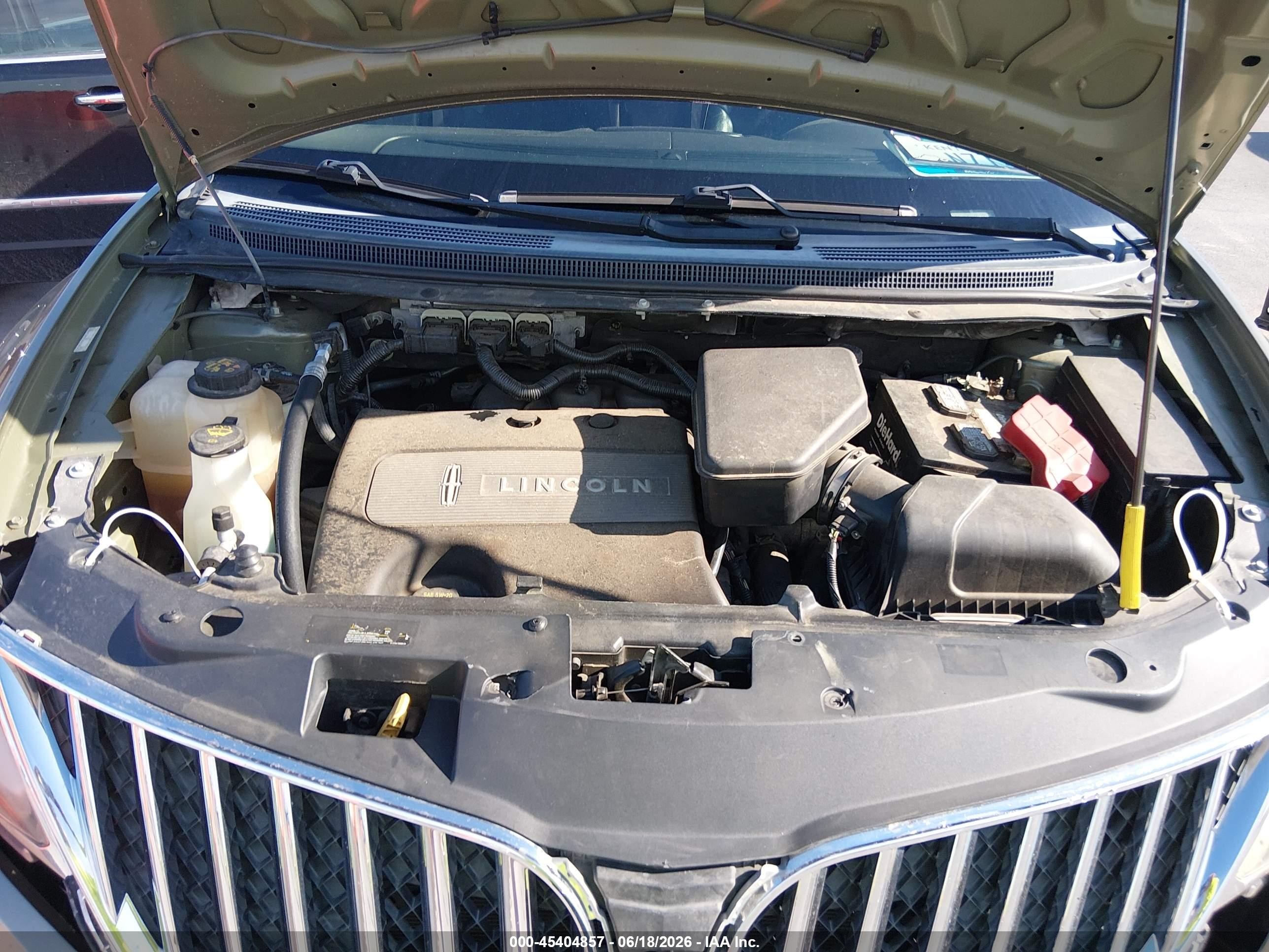 2013 Lincoln Mkx   Green vin: 2LMDJ8JK0DBL29167