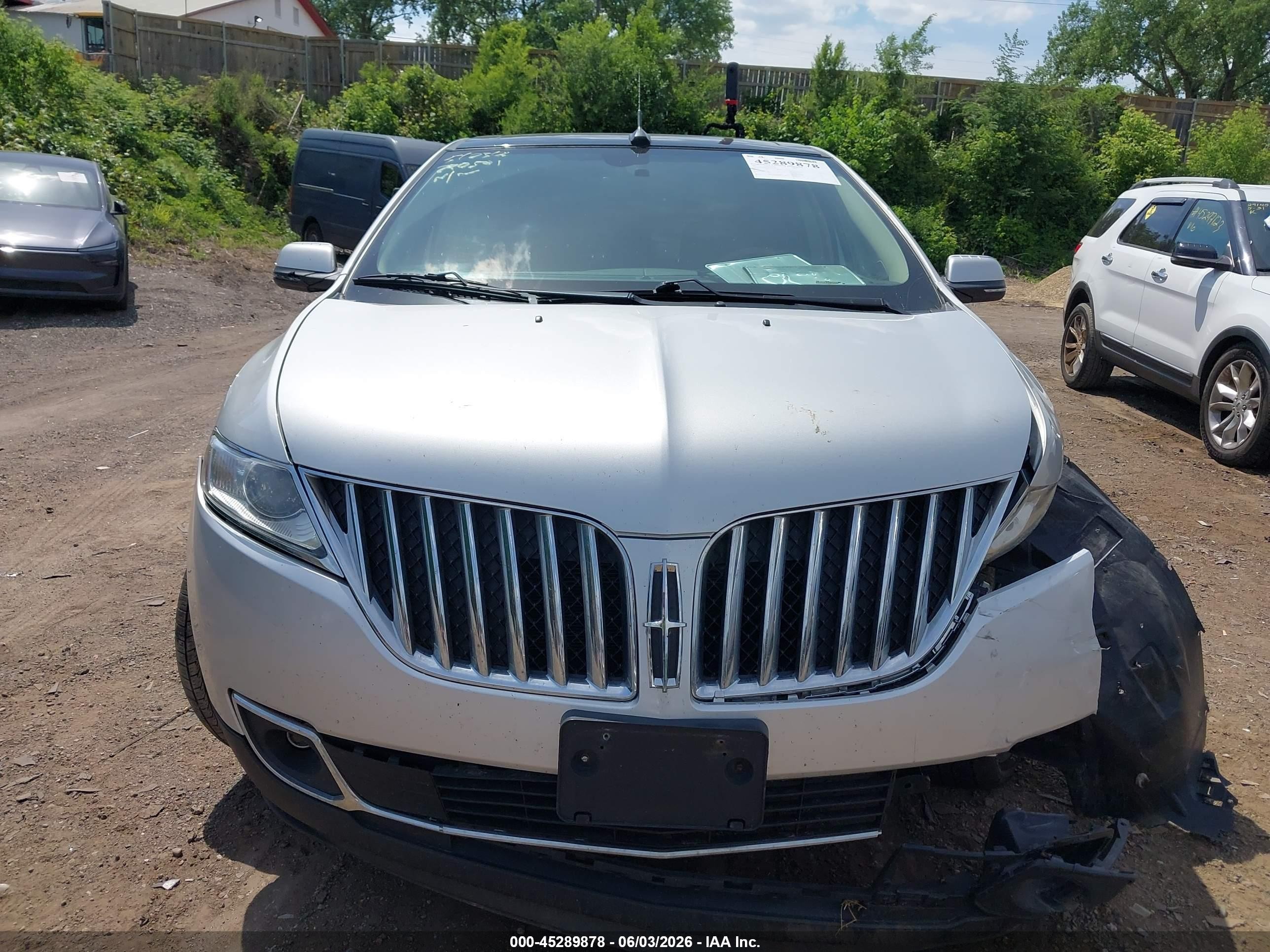 2013 Lincoln Mkx   Silver vin: 2LMDJ8JK0DBL37060