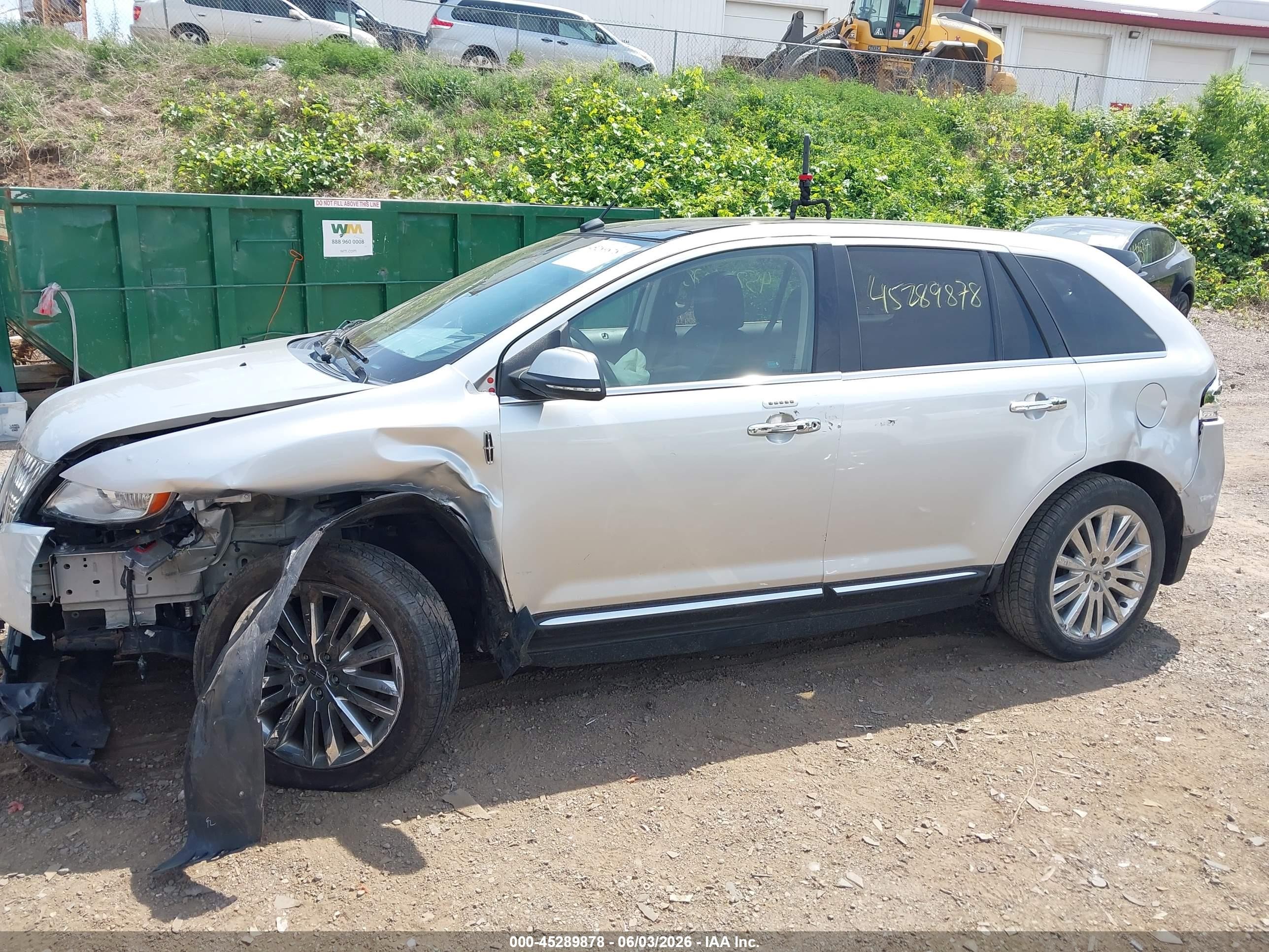 2013 Lincoln Mkx   Silver vin: 2LMDJ8JK0DBL37060