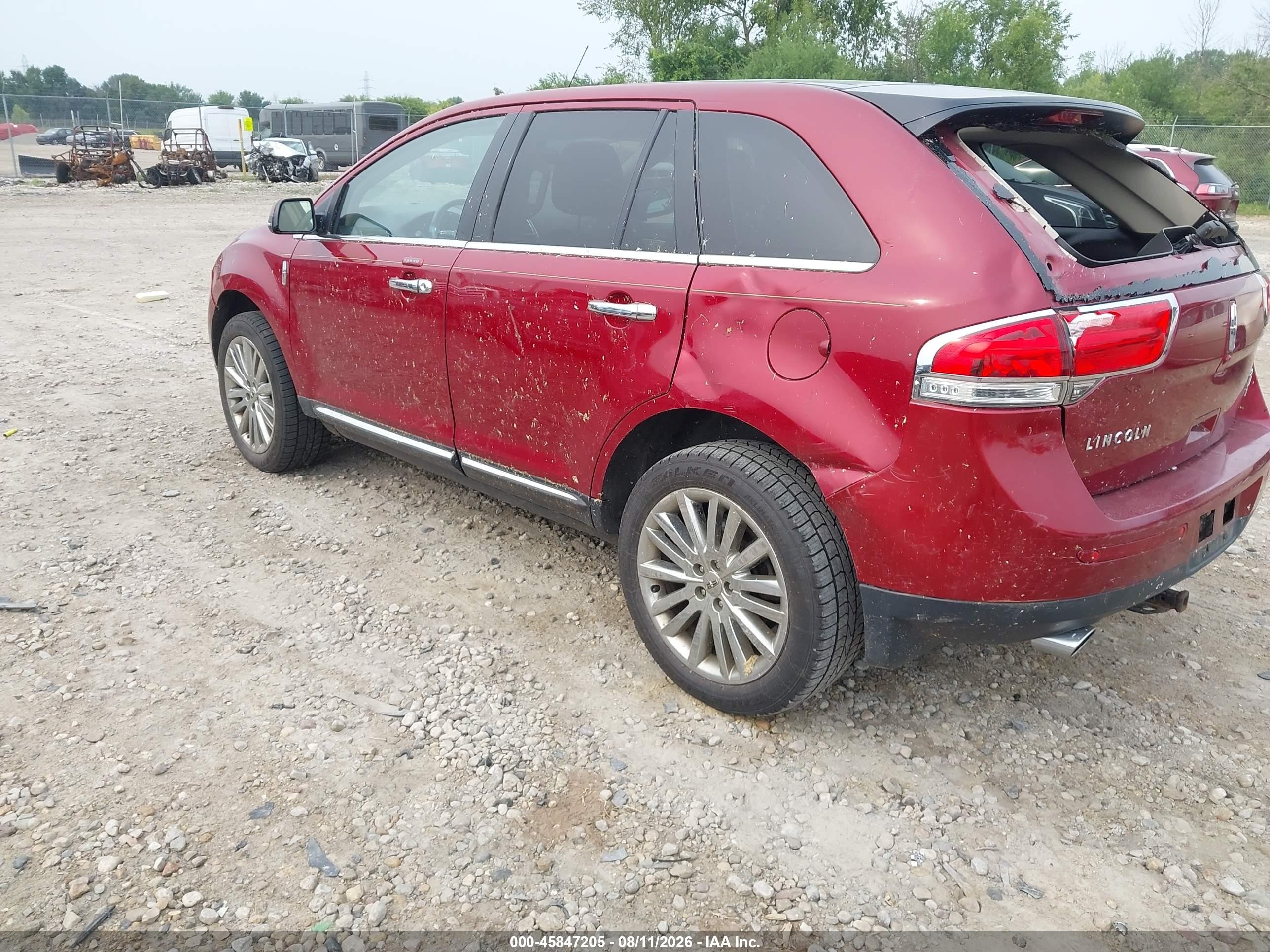 2013 Lincoln Mkx   Burgundy vin: 2LMDJ8JK0DBL45322