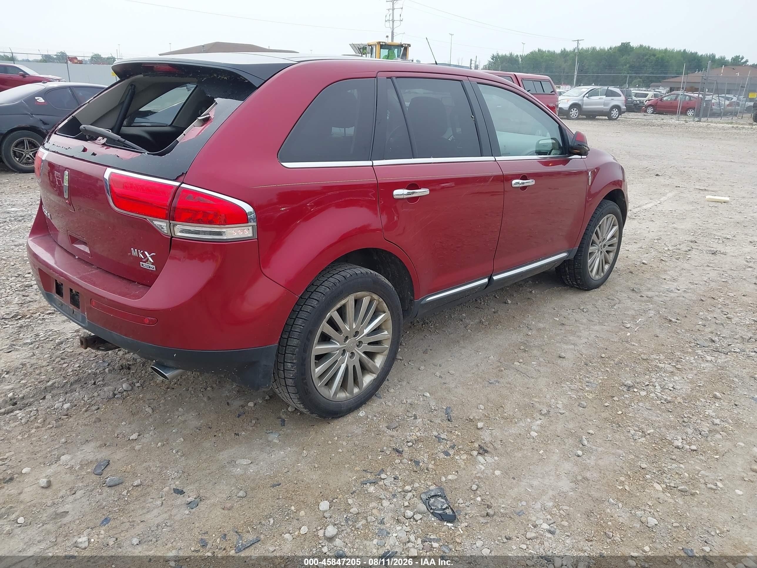 2013 Lincoln Mkx   Burgundy vin: 2LMDJ8JK0DBL45322