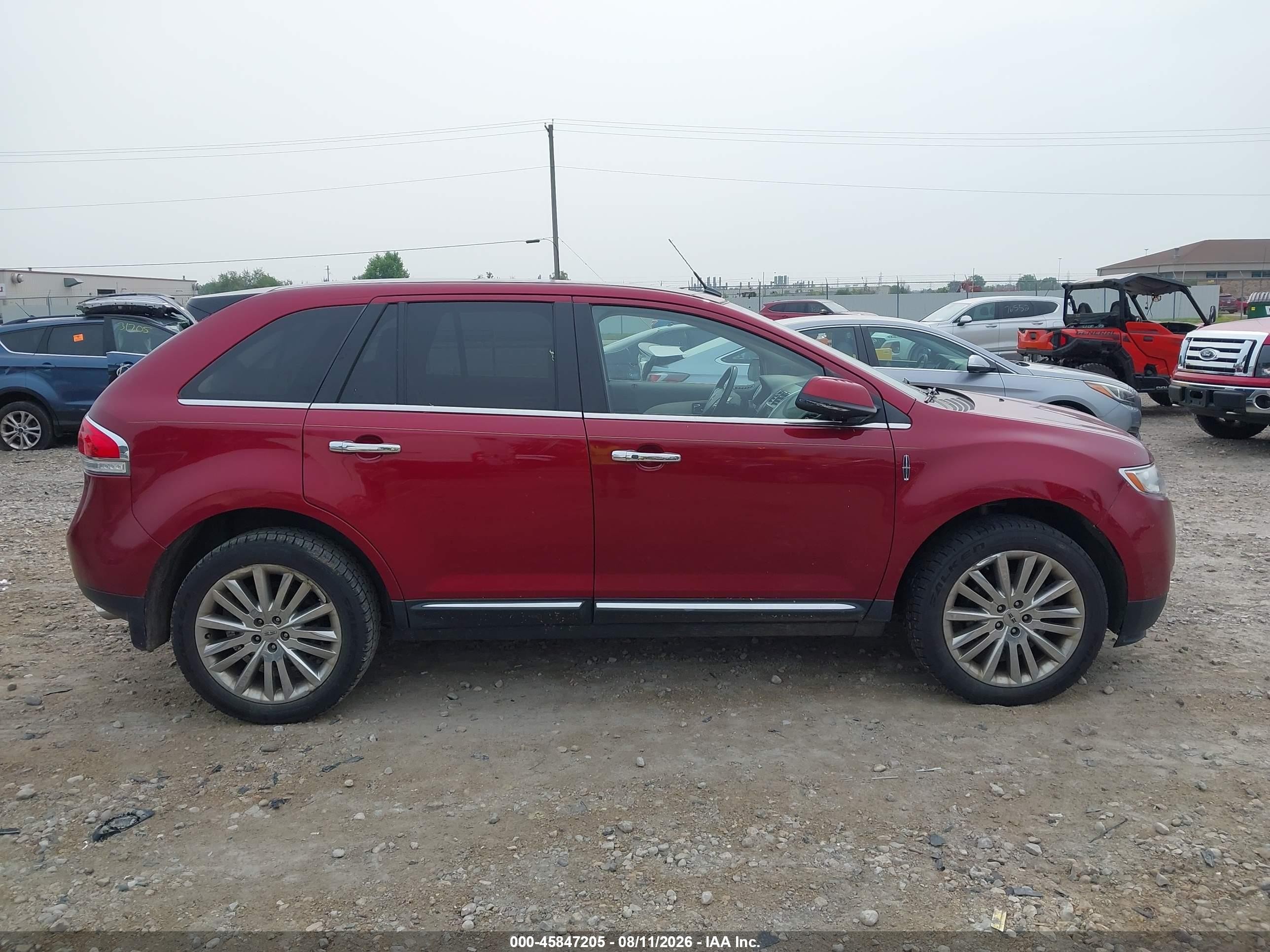 2013 Lincoln Mkx   Burgundy vin: 2LMDJ8JK0DBL45322