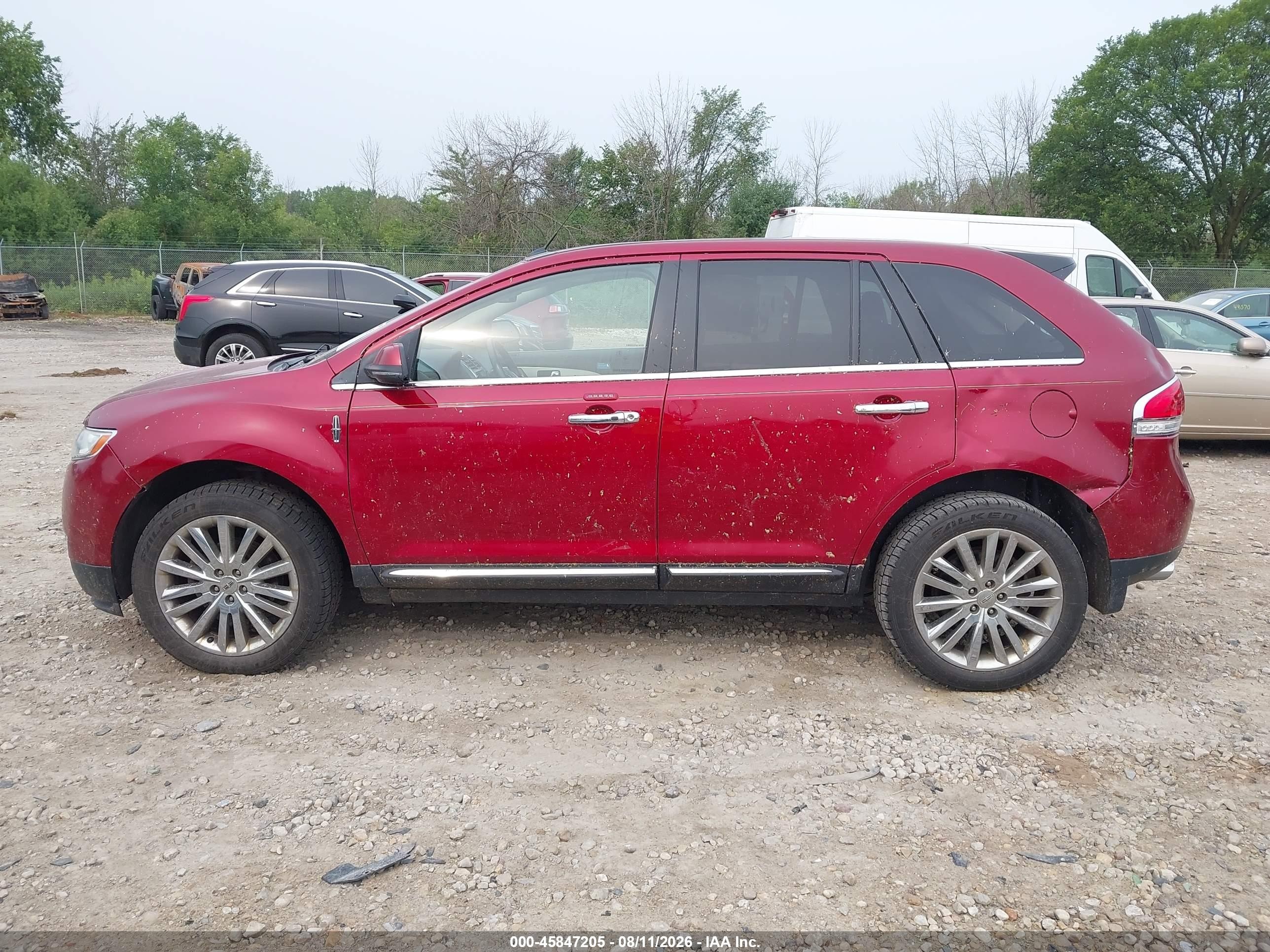 2013 Lincoln Mkx   Burgundy vin: 2LMDJ8JK0DBL45322