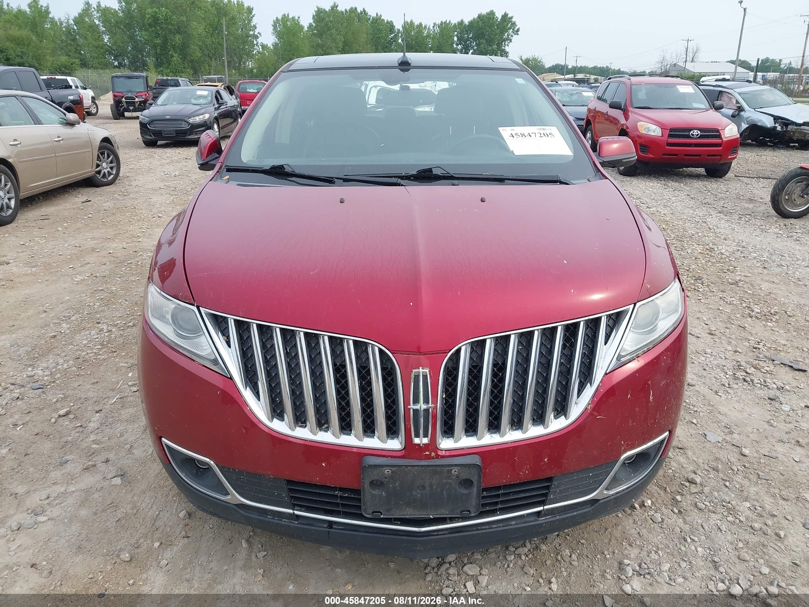 2013 Lincoln Mkx   Burgundy vin: 2LMDJ8JK0DBL45322