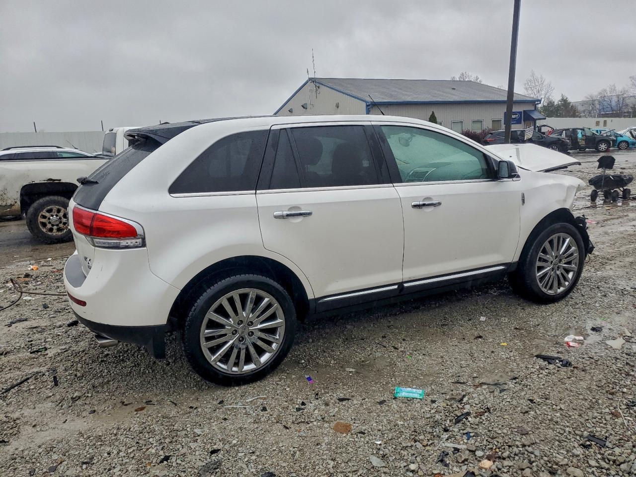 2014 Lincoln Mkx Белый vin: 2LMDJ8JK0EBL13911