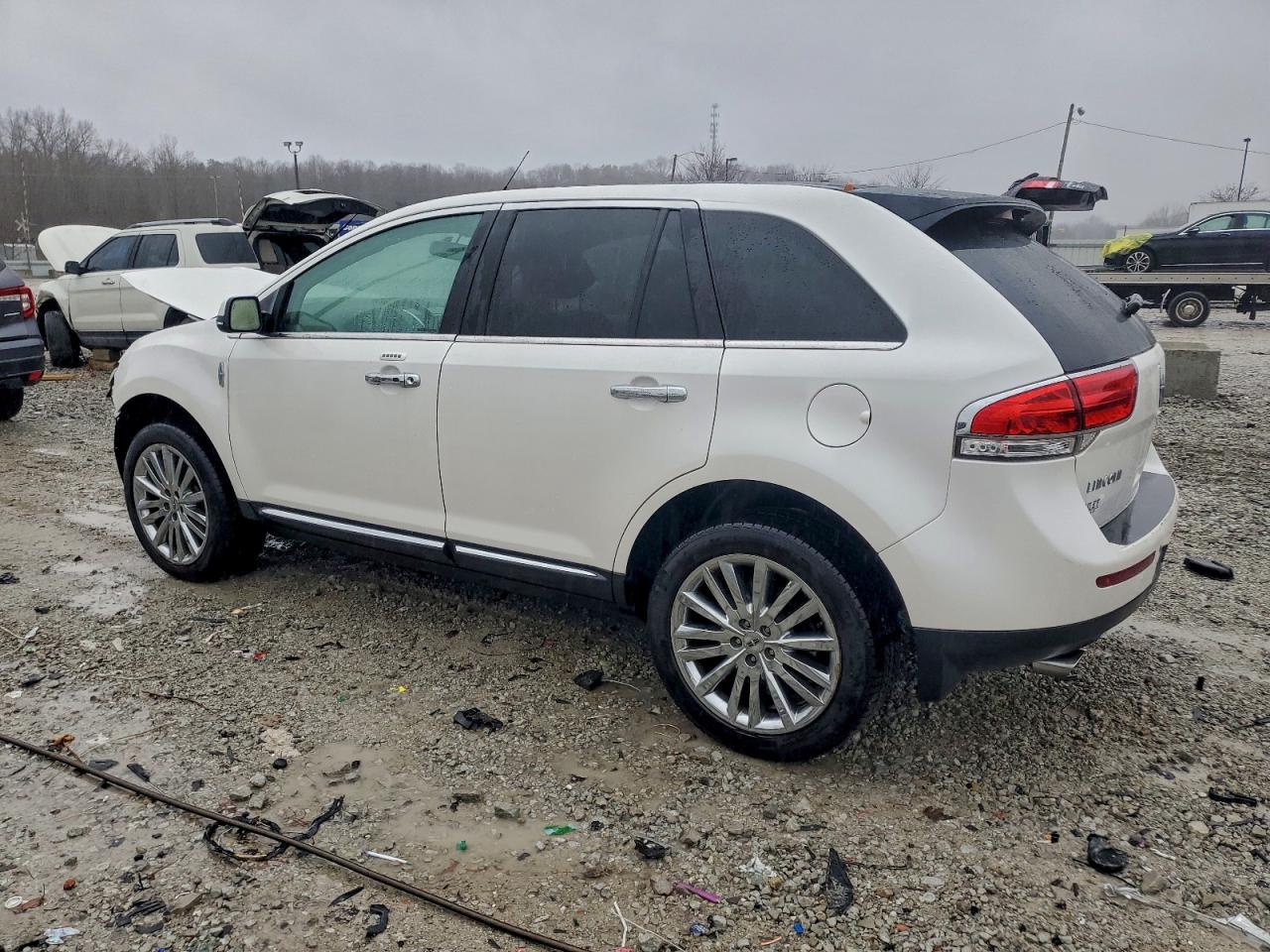 2014 Lincoln Mkx Белый vin: 2LMDJ8JK0EBL13911