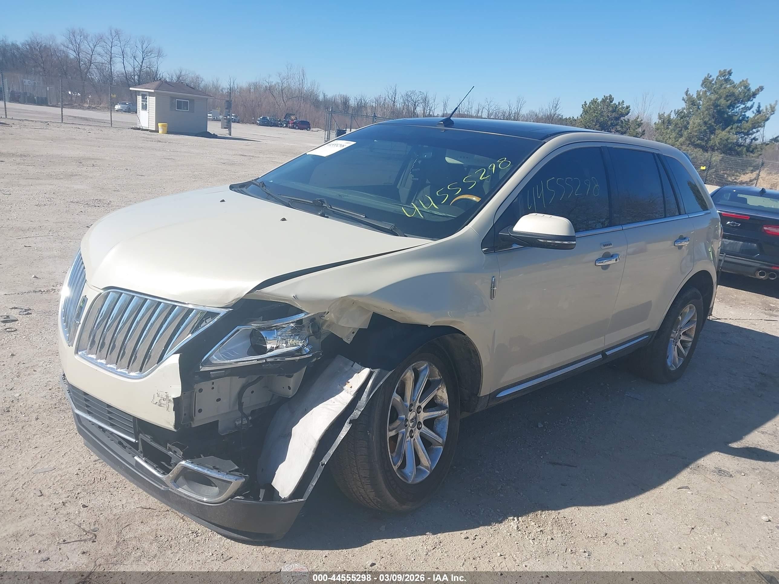 2015 Lincoln Mkx Бежевый vin: 2LMDJ8JK0FBL28250