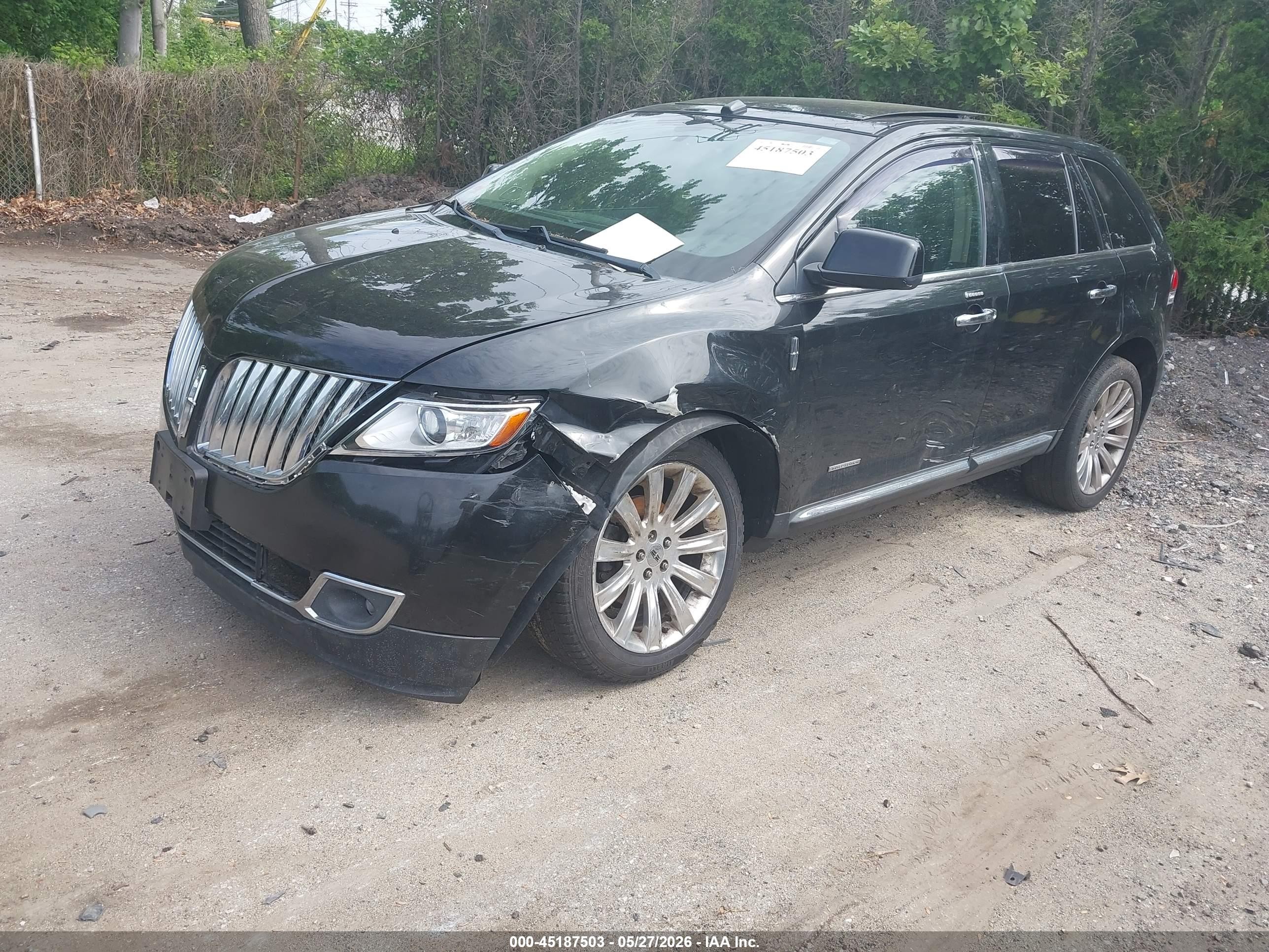 2011 Lincoln Mkx   Black vin: 2LMDJ8JK1BBJ09789