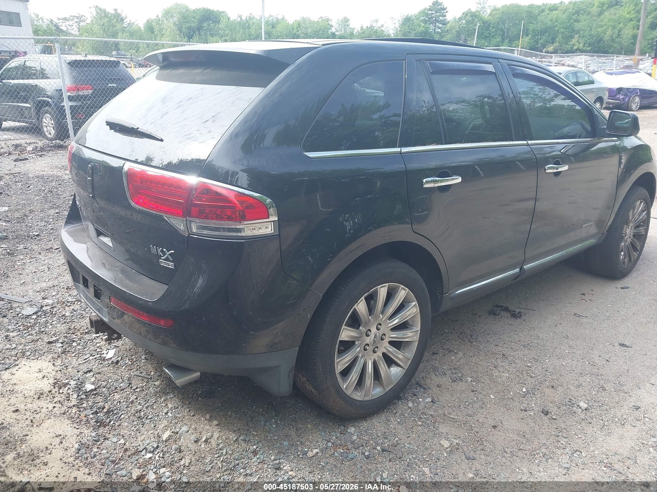 2011 Lincoln Mkx   Black vin: 2LMDJ8JK1BBJ09789