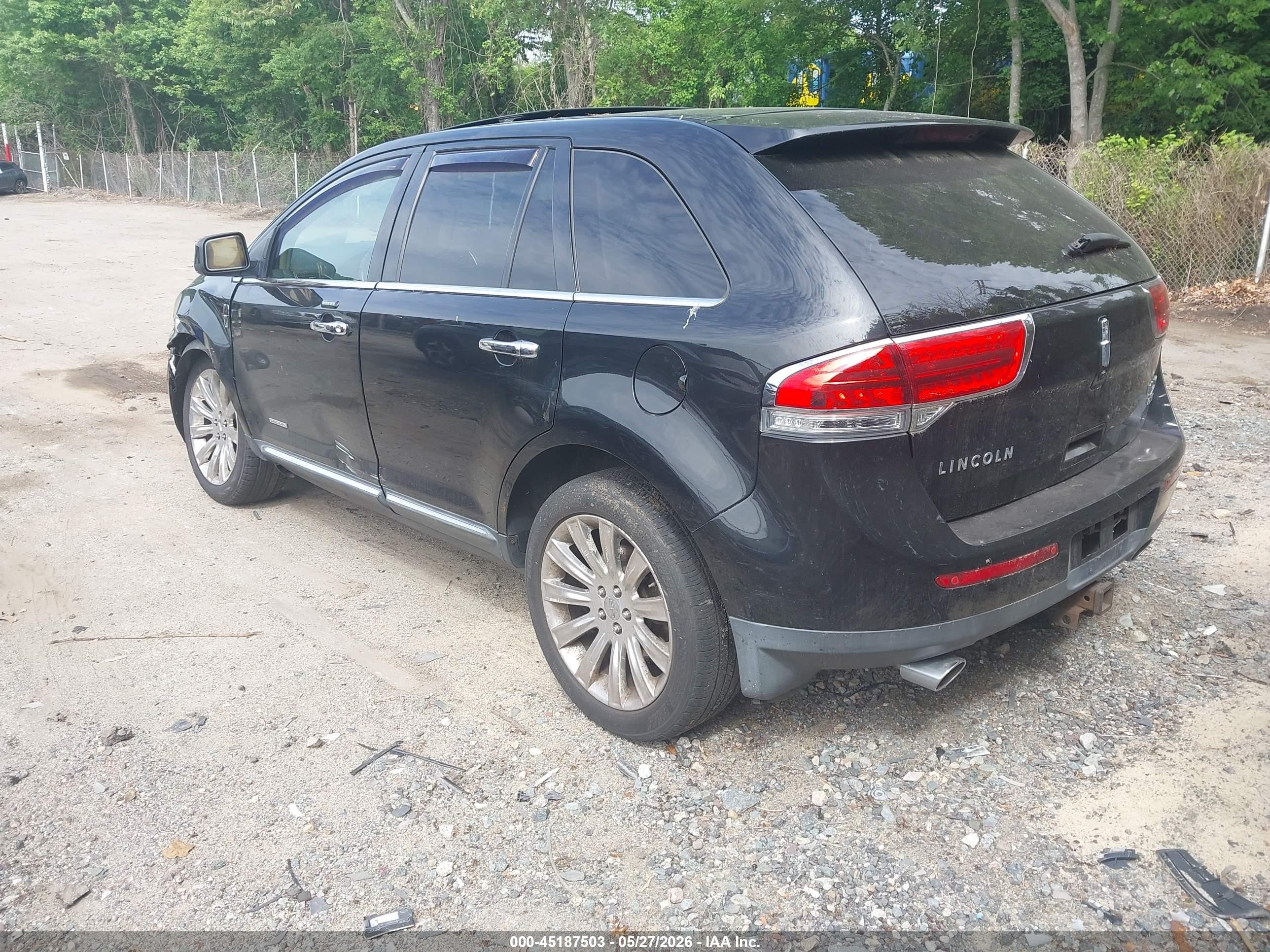 2011 Lincoln Mkx   Black vin: 2LMDJ8JK1BBJ09789
