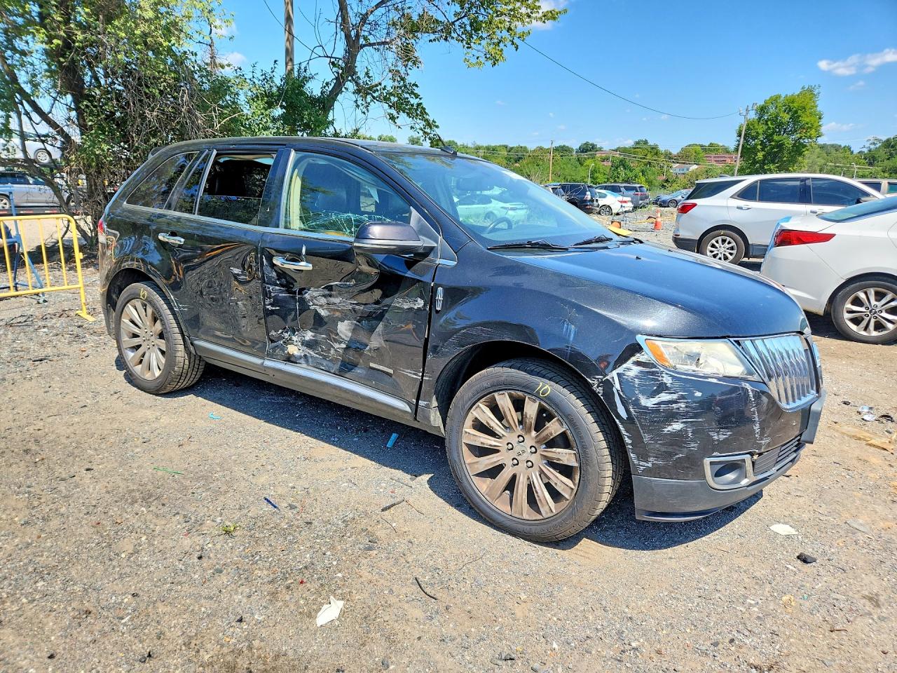 2012 Lincoln Mkx Black vin: 2LMDJ8JK1CBL13106