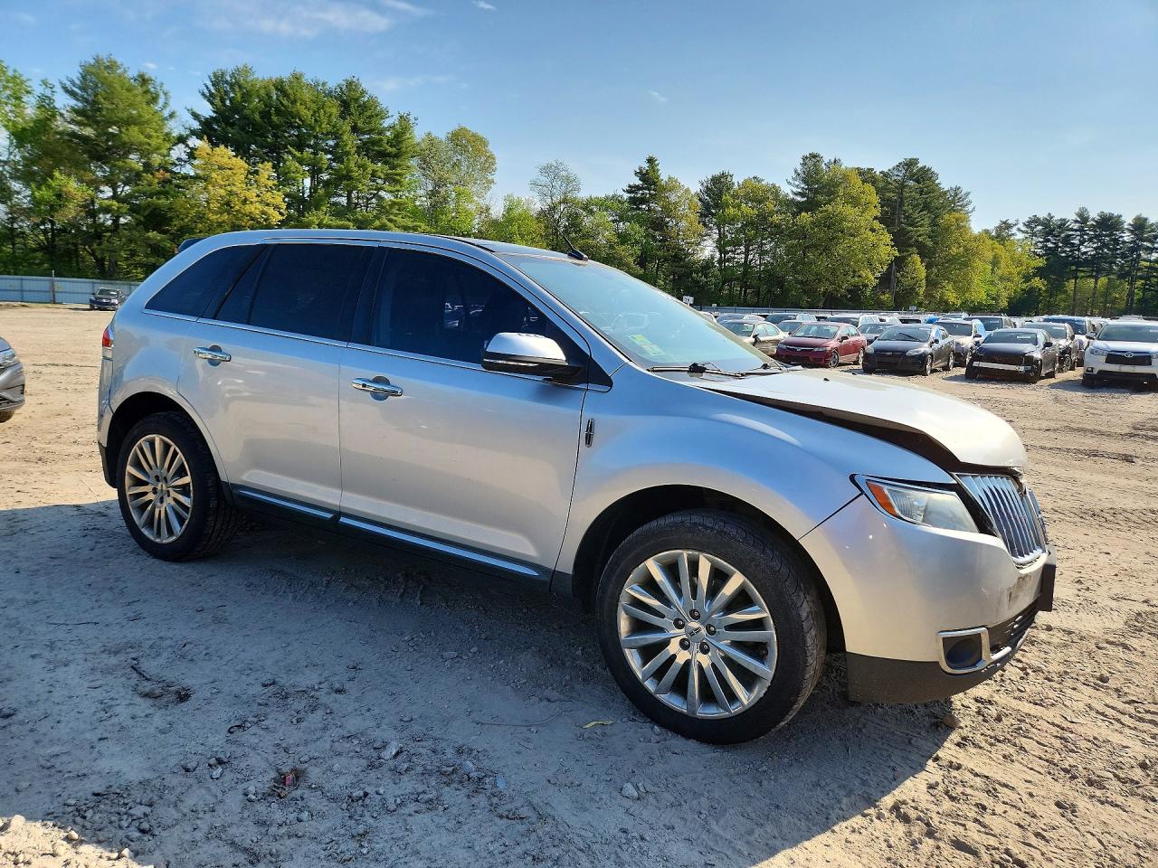 2012 Lincoln Mkx Silver vin: 2LMDJ8JK1CBL14711