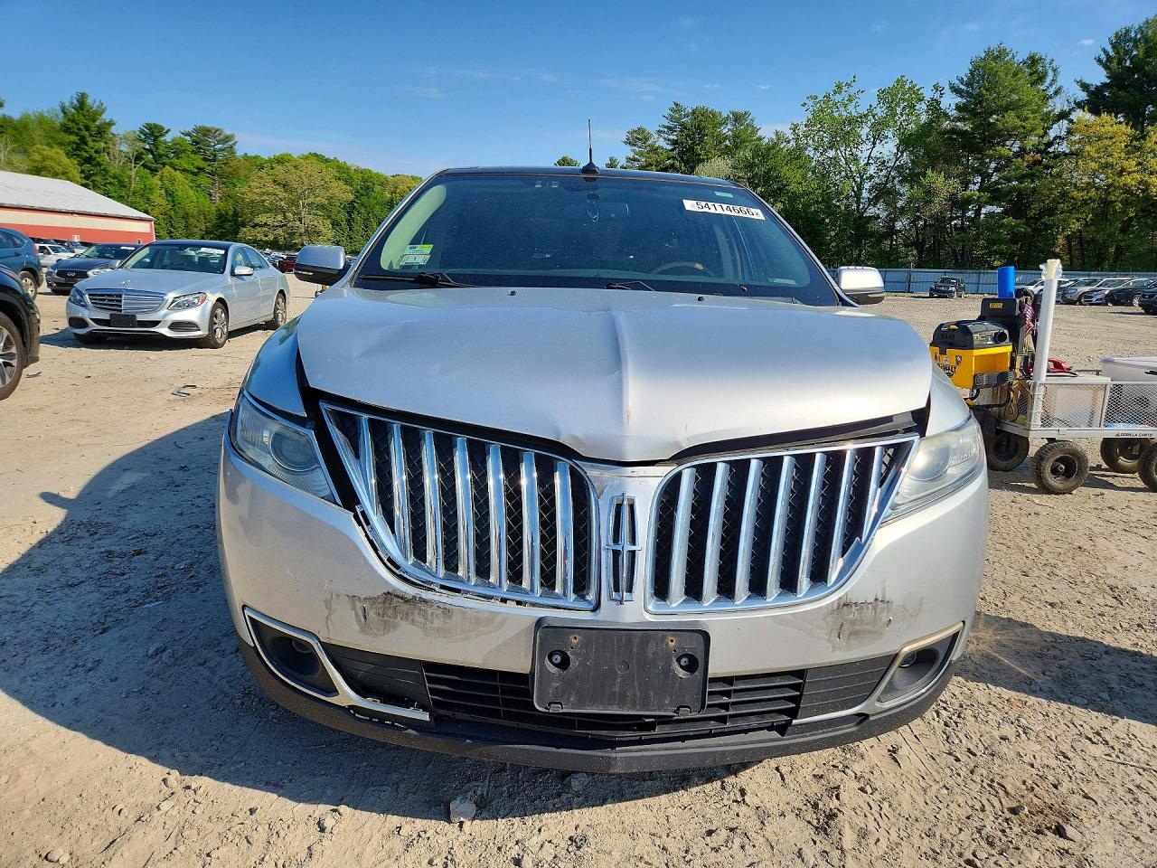 2012 Lincoln Mkx Silver vin: 2LMDJ8JK1CBL14711